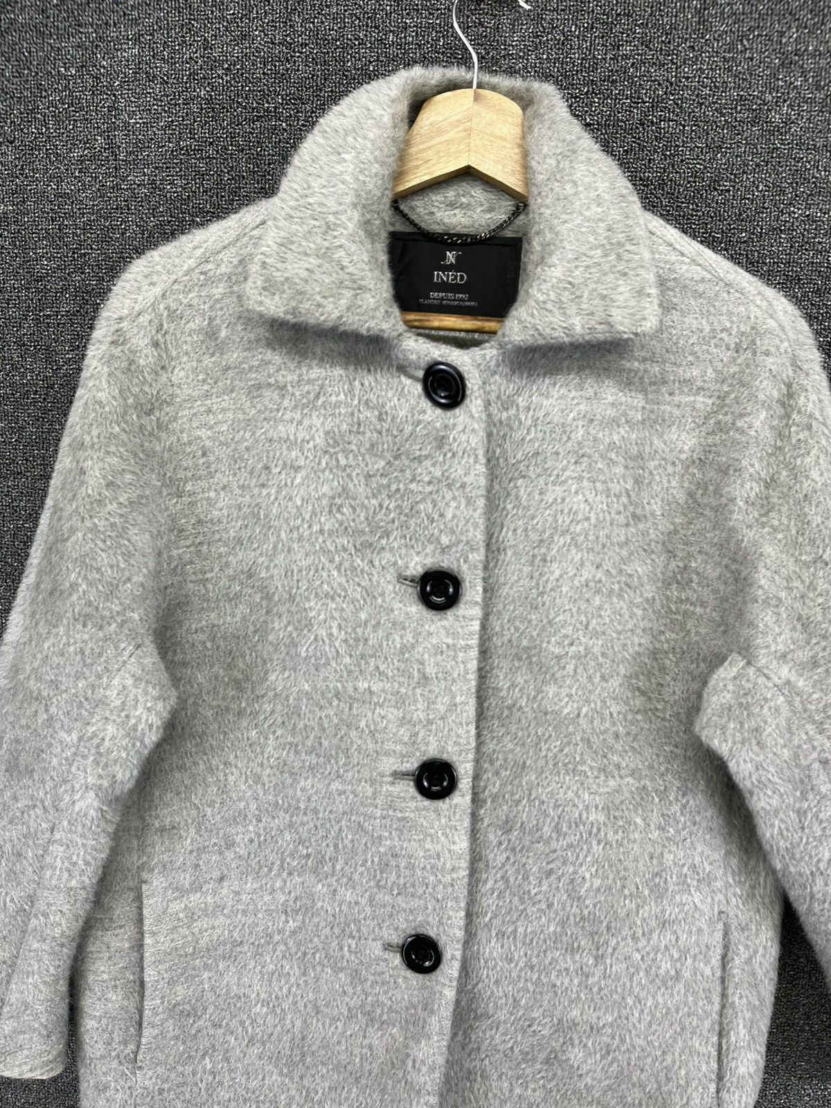 Japanese Brand Ined by Yohji Yamamoto Rare Button Up Wool Jacket Size M / US 6-8 / IT 42-44 - 5 Thumbnail