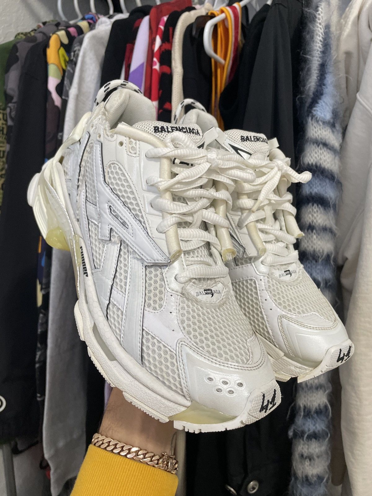 Pre-owned Balenciaga Runners Shoes In White
