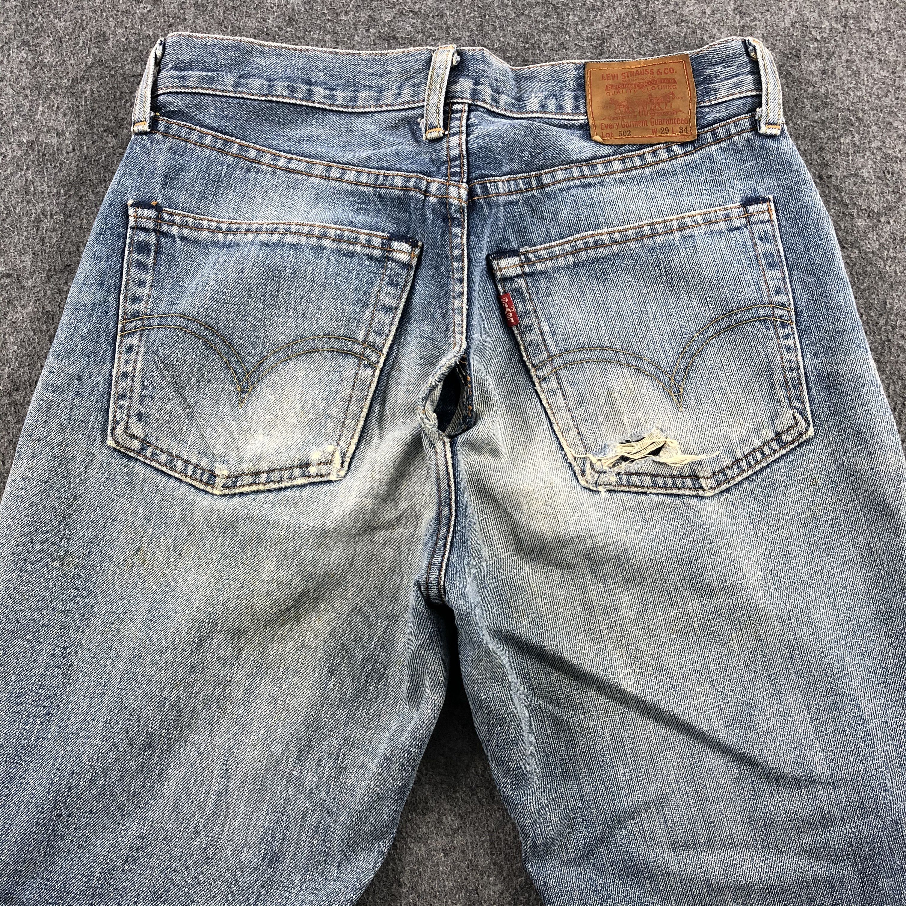 Levi's × Vintage Vintage 90s Light Wash Levis 502 Jeans-JM2025 Size US 30 / EU 46 - 5 Thumbnail