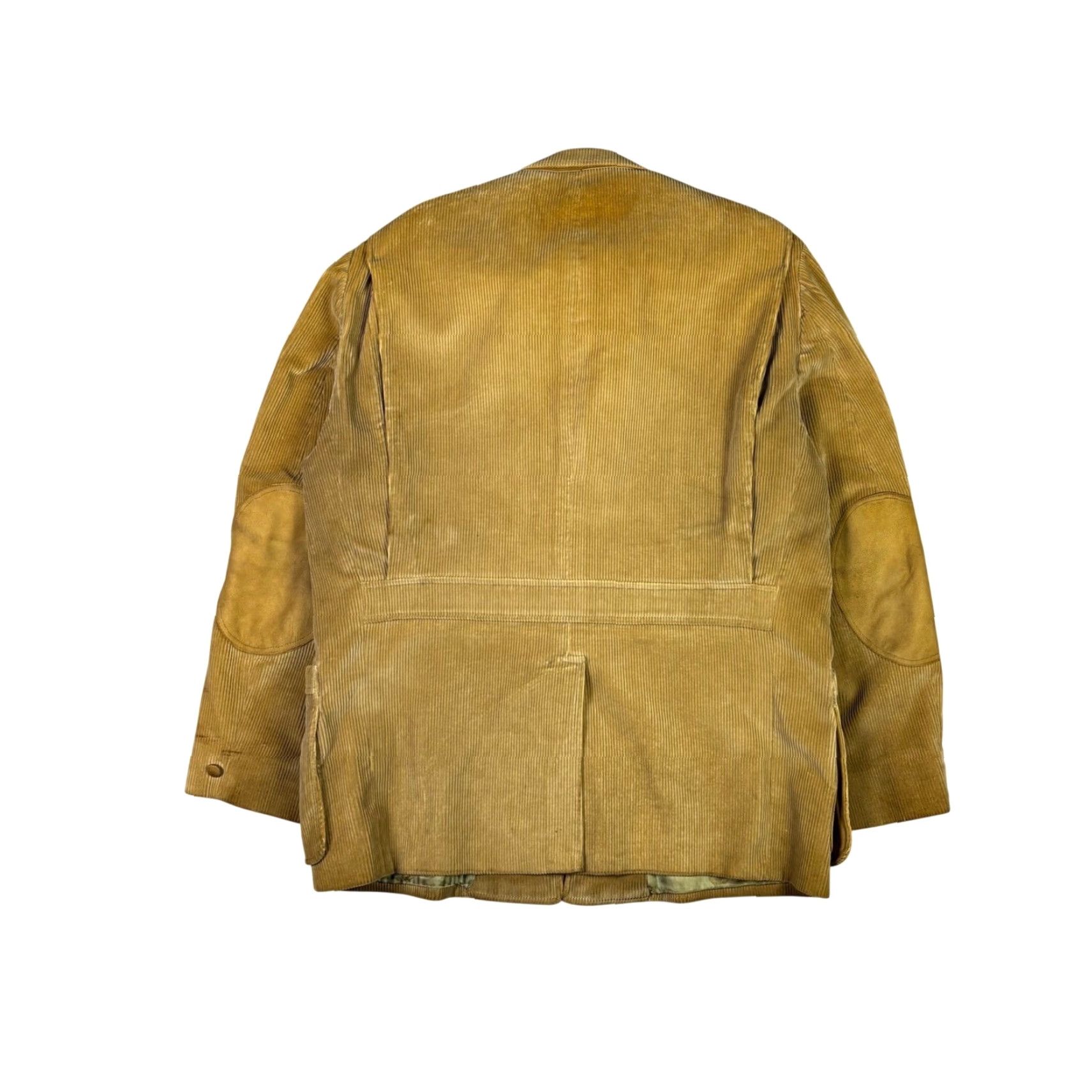 Eddie Bauer VINTAGE Eddie Bauer Corduroy Shooting Jacket Tan Suede Patch Hunting Coat Large Jacket Men Regular L Beige Corduroy Suede Hunting Military Coat Size US L / EU 52-54 / 3 - 2 Thumbnail