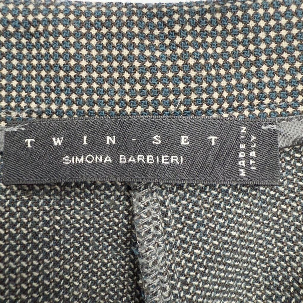 TWINSET TWIN-SET Simona Barbieri Fall Micro Cuffed Ankle Trousers S Size 27" / US 4 / IT 40 - 5 Thumbnail