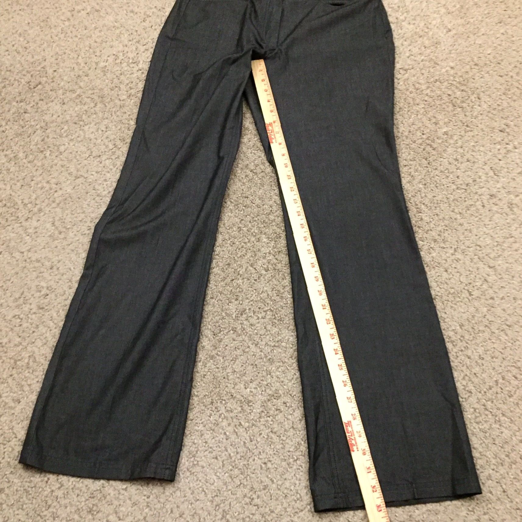 Calvin Klein Calvin Klein Dress Pants Womens Size 8 Gray Straight Leg Polyester Blend 30x33 Size 30" / US 8 / IT 44 - 6 Thumbnail