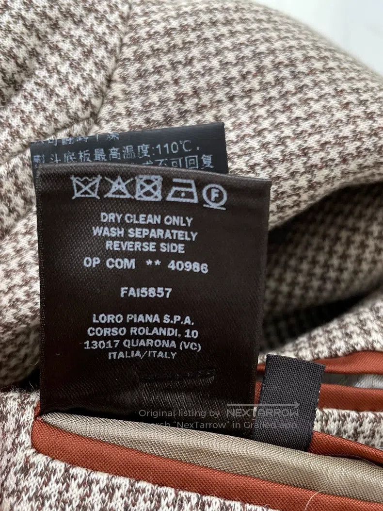 Loro Piana Loro Piana Herringbone Coat Size 52R - 6 Thumbnail