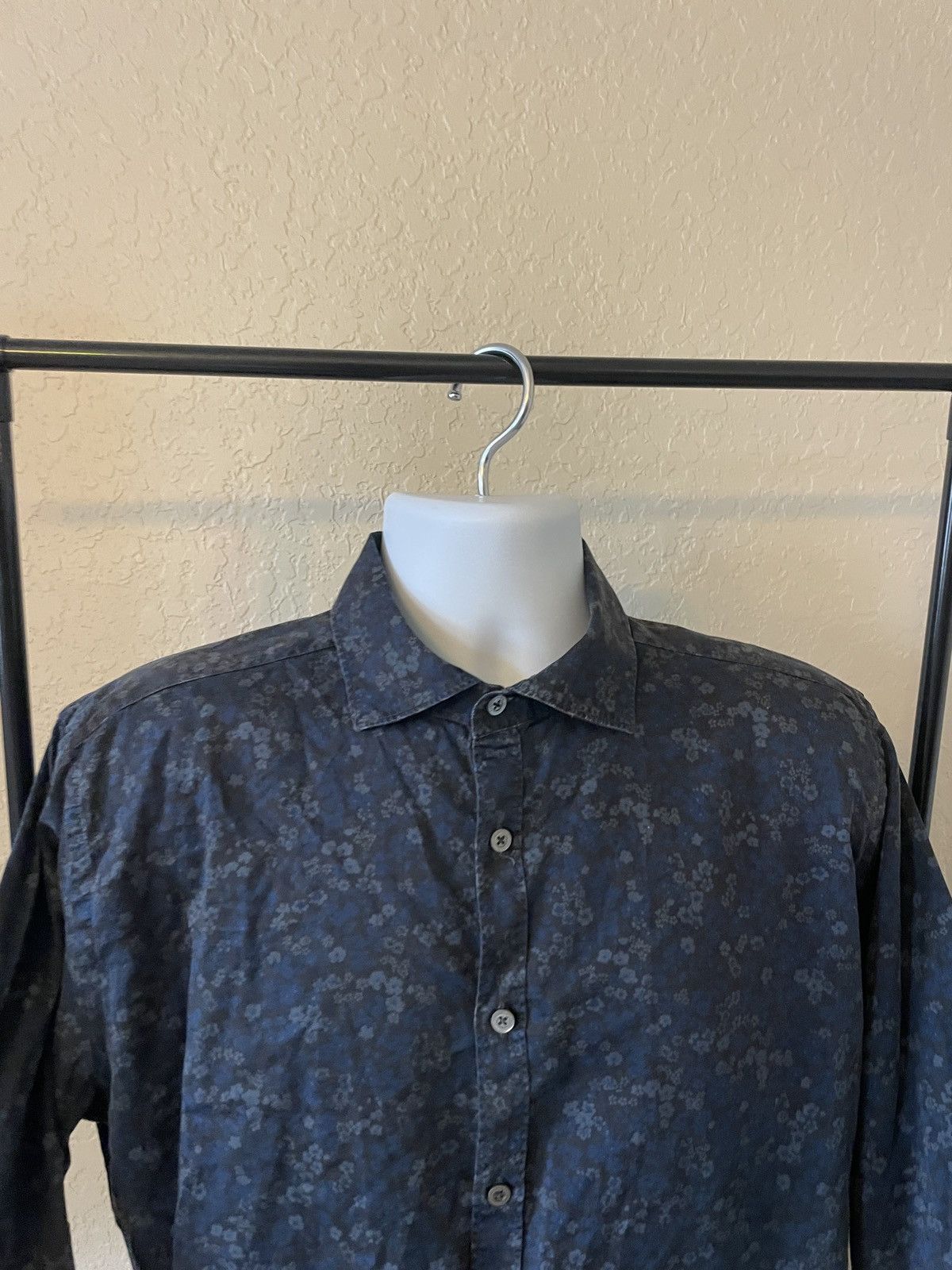 Canali Floral button Front Shirt Size US XL / EU 56 / 4 - 3 Thumbnail