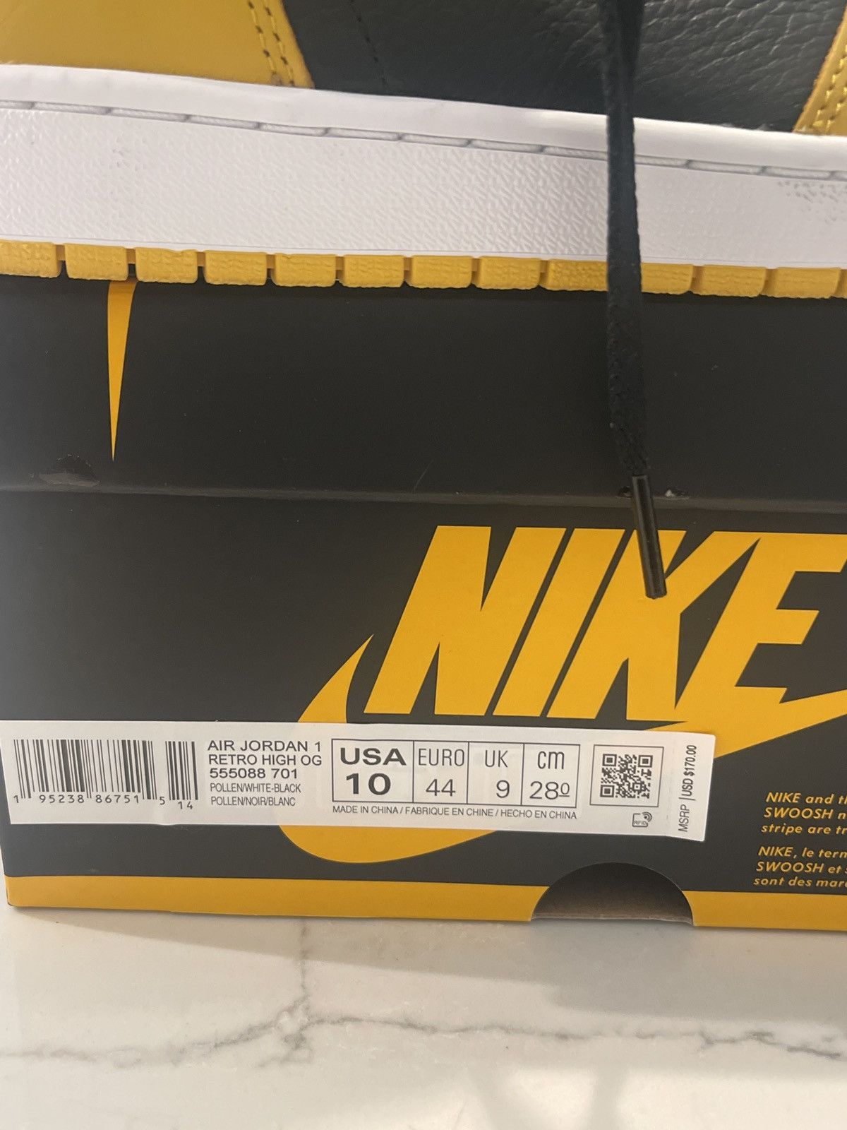 Jordan Brand × Nike Jordan 1 Retro Pollen Size US 10 / EU 43 - 9 Thumbnail