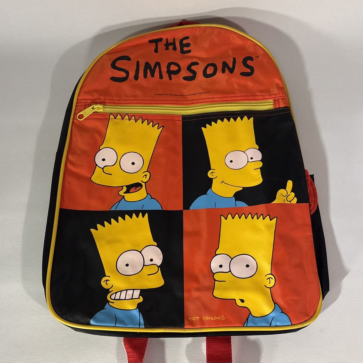 The Simpsons Vintage 90s The Simpsons Bags Many Faces of Bart Backpack Size ONE SIZE - 1 Thumbnail