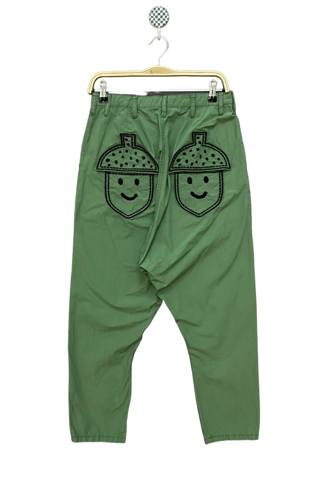 image of Vintage Issey Miyake Ne-Net Pants 2000S in Green, Men's (Size 29)