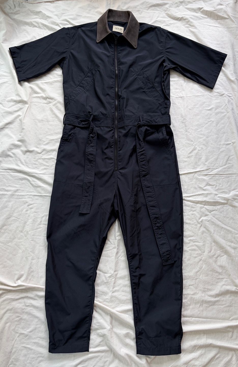 Fear of God Sixth Belted Nylon Jumpsuit Navy Eternal 6th 7th 8th Size US 32 / EU 48 - 8 Thumbnail