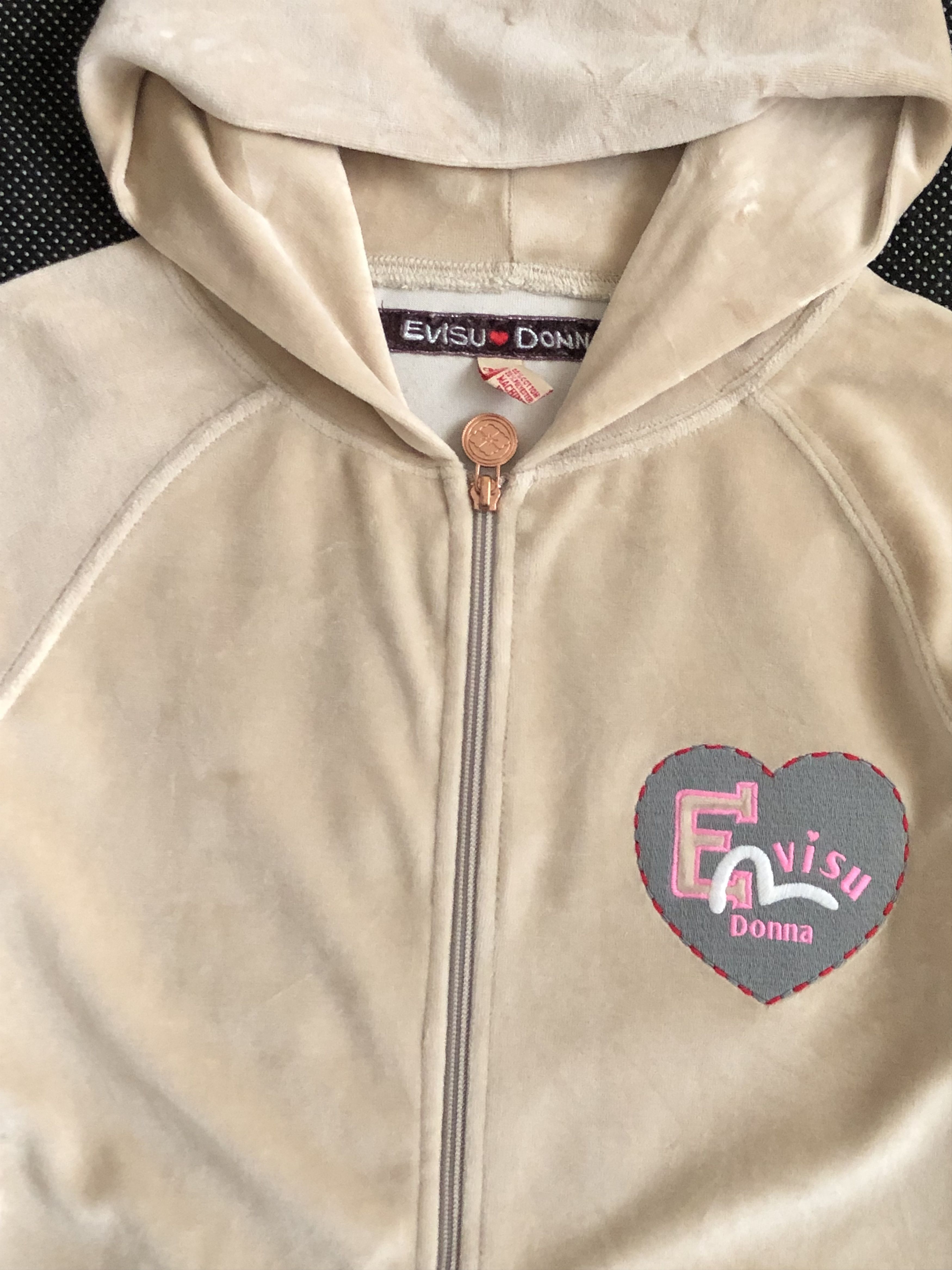 Evisu EVISU DONNA VELVET ZIPPER HOODIE Size S / US 4 / IT 40 - 5 Thumbnail