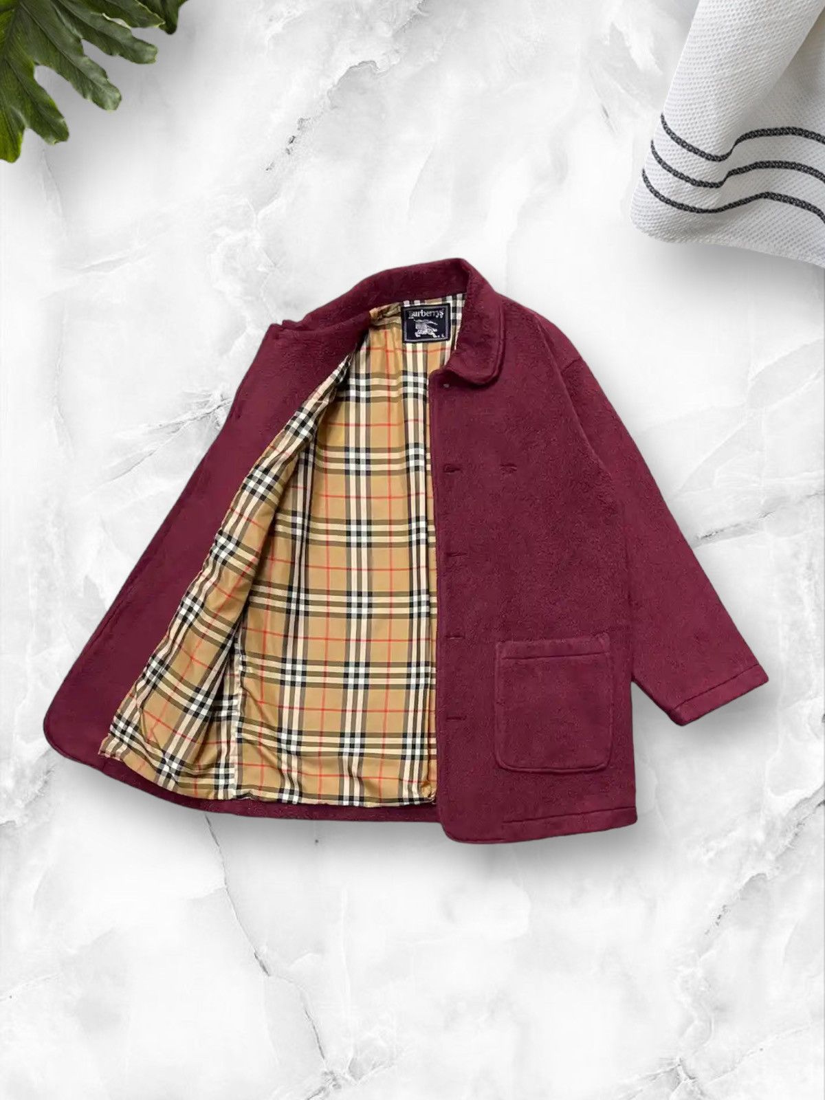 Burberry × Vintage Vintage Burberrys Nova Check Fleece Chore Jacket FW 1989 Size US M / EU 48-50 / 2 - 1 Thumbnail