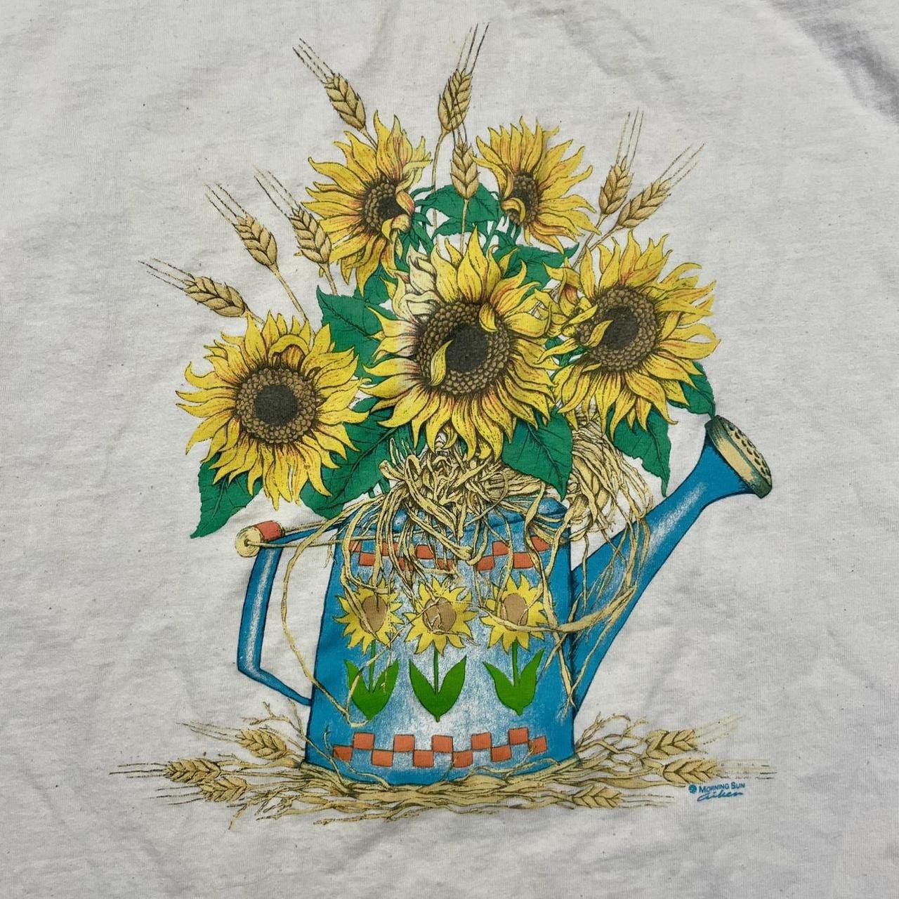 Vintage Vintage 90’s Sunflower Gardening Nature T-Shirt Size US XL / EU 56 / 4 - 3 Thumbnail