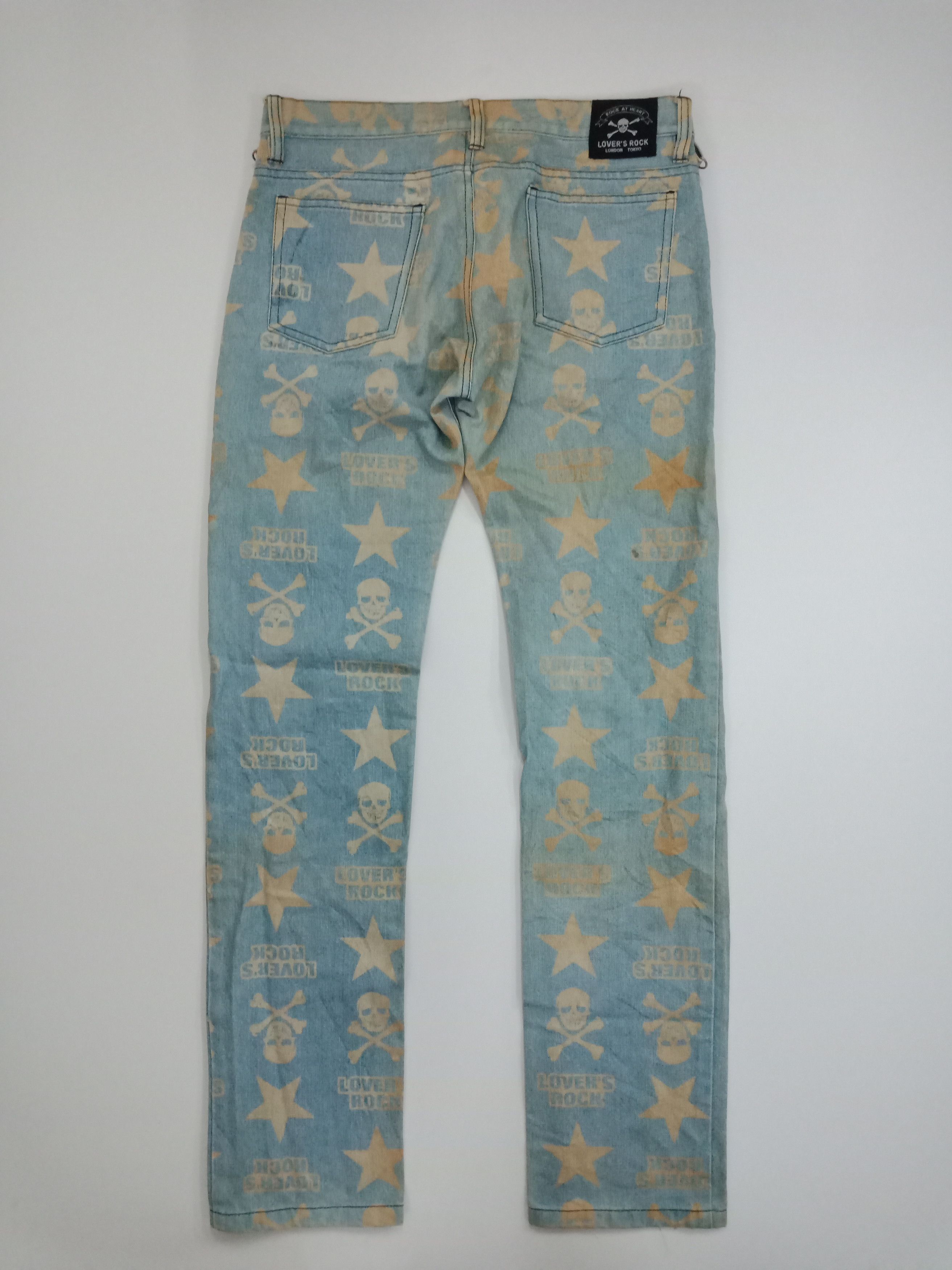 Japanese Brand Lover's Rock London Tokyo All Over Prints #P1 Size US 31 - 2 Thumbnail