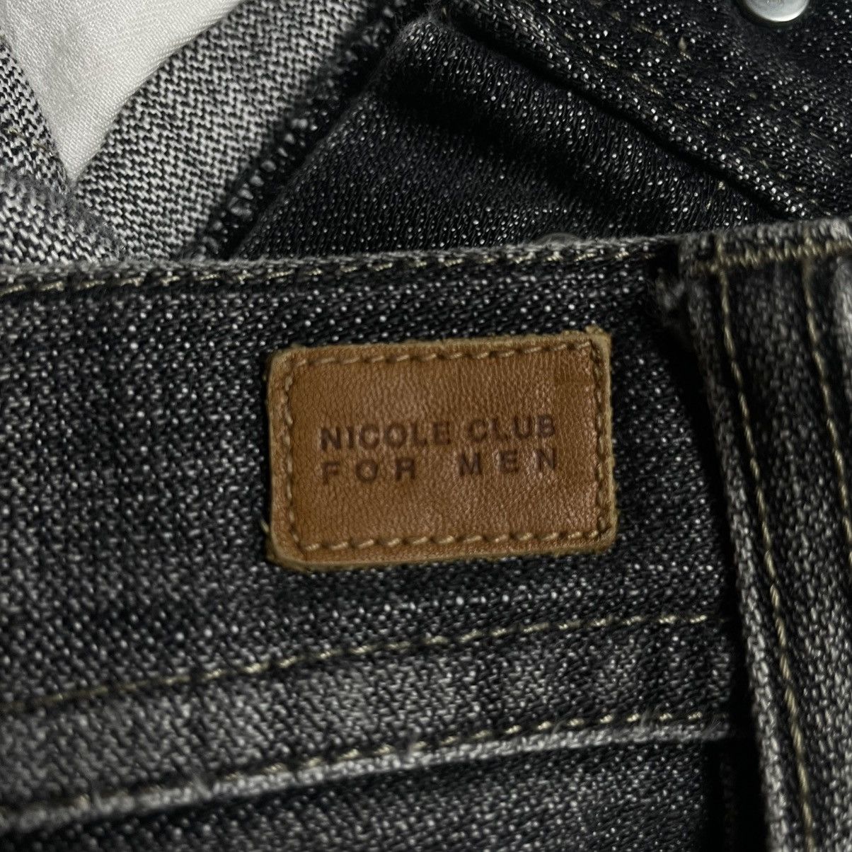If Six Was Nine 🇯🇵 VINTAGE NICOLE CLUB FOR MEN PATCHWORK DENIM PANTS Size US 30 / EU 46 - 12 Thumbnail