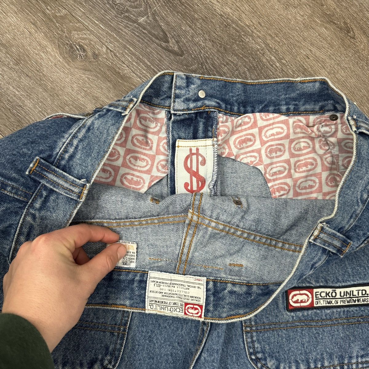 Ecko Unltd. × JNCO × Vintage Vintage Y2K Ecko baggy embroidered JNCO style carpenter Size US 38 / EU 54 - 4 Thumbnail