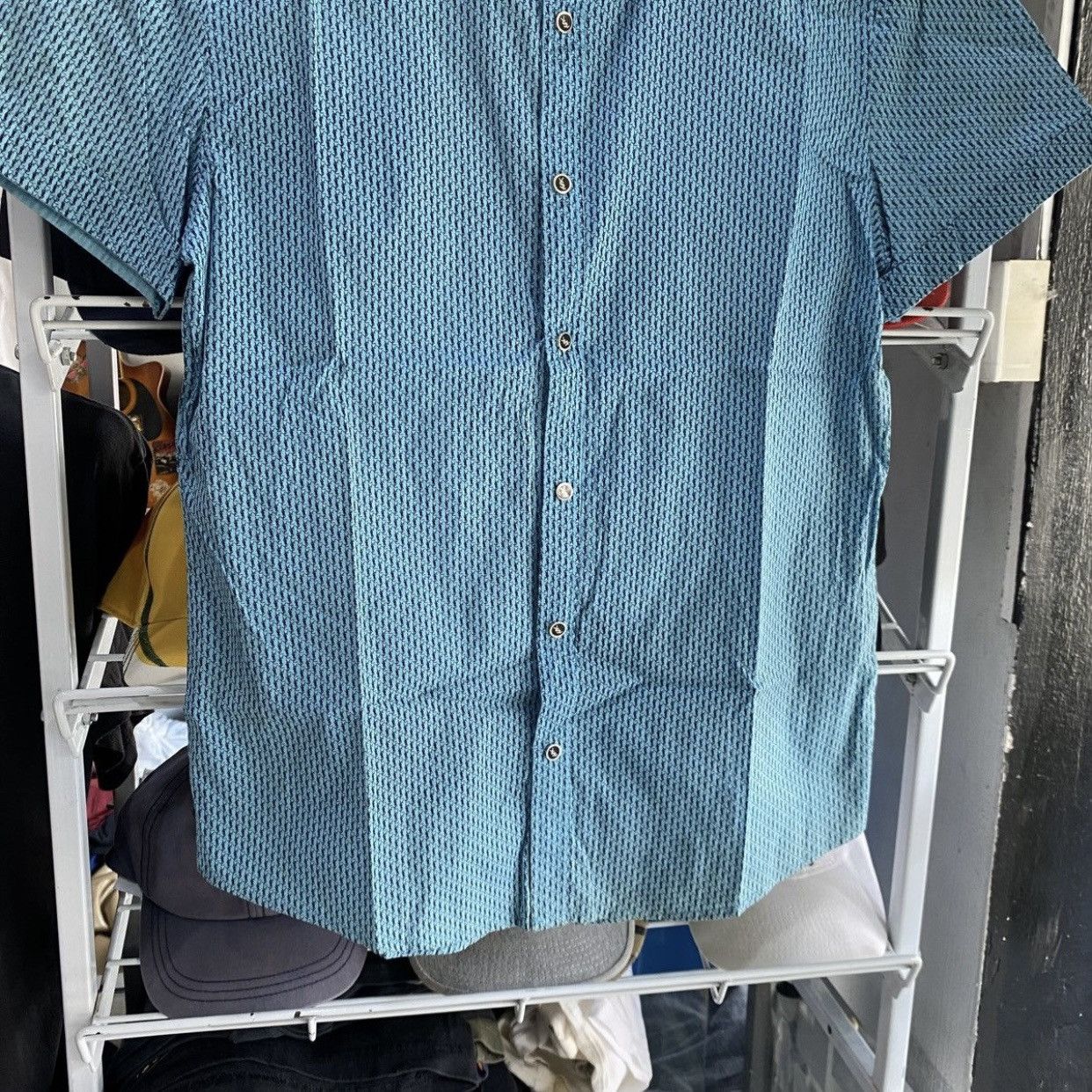 Yves Saint Laurent Vintage Yves Saint Laurent All-Over Print Monogram Shirt Size US M / EU 48-50 / 2 - 4 Thumbnail