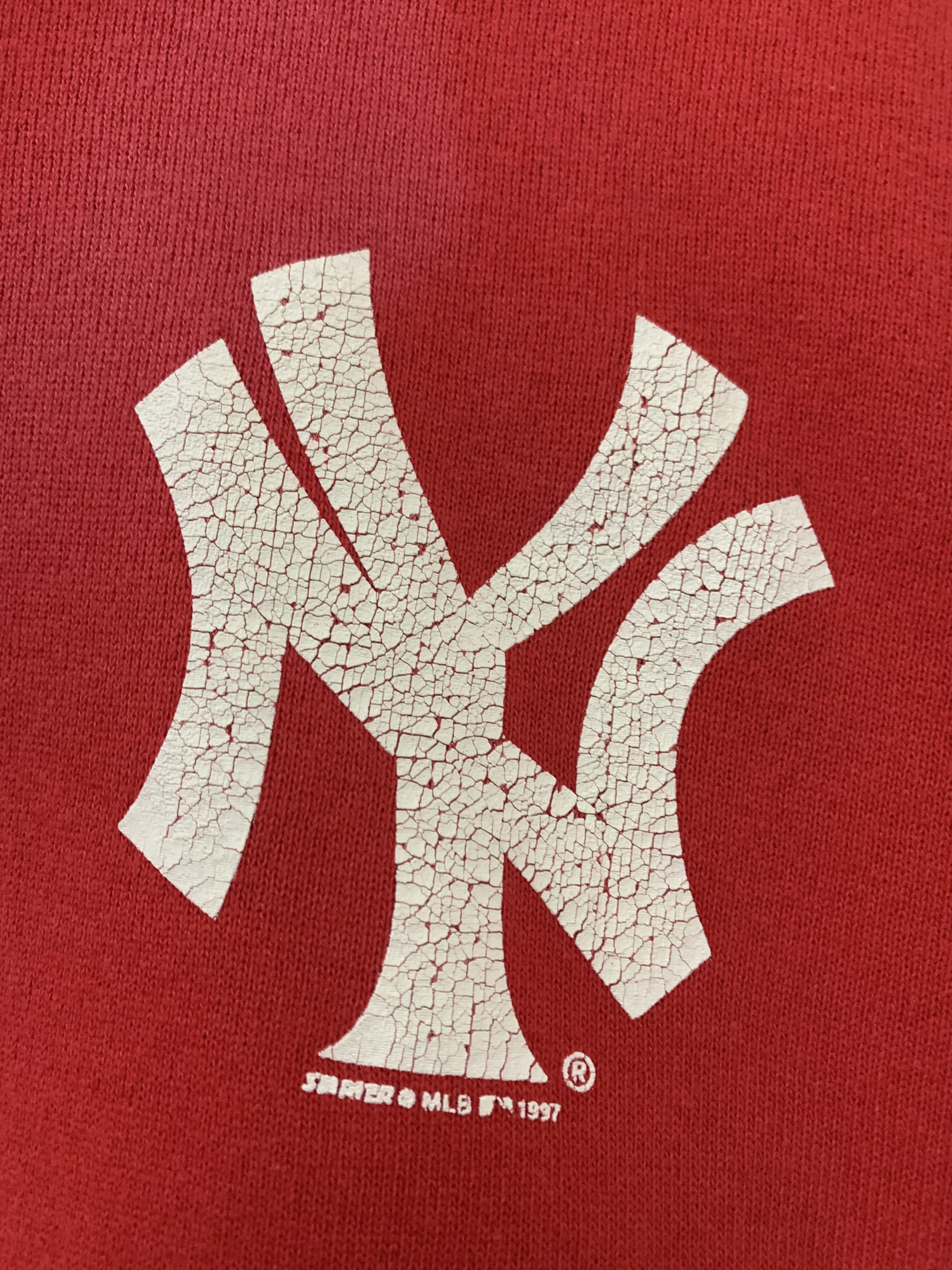 Vintage Vintage 97 Starter NY Faded Sweatshirt Size US L / EU 52-54 / 3 - 3 Thumbnail