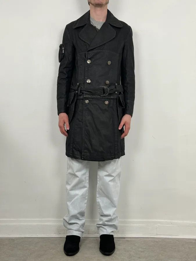 Jean Paul Gaultier 2000s Jean Paul Gaultier Black Detachable 2 in 1 Multi-Pocket Trench Jacket Size US S / EU 44-46 / 1 - 3 Thumbnail