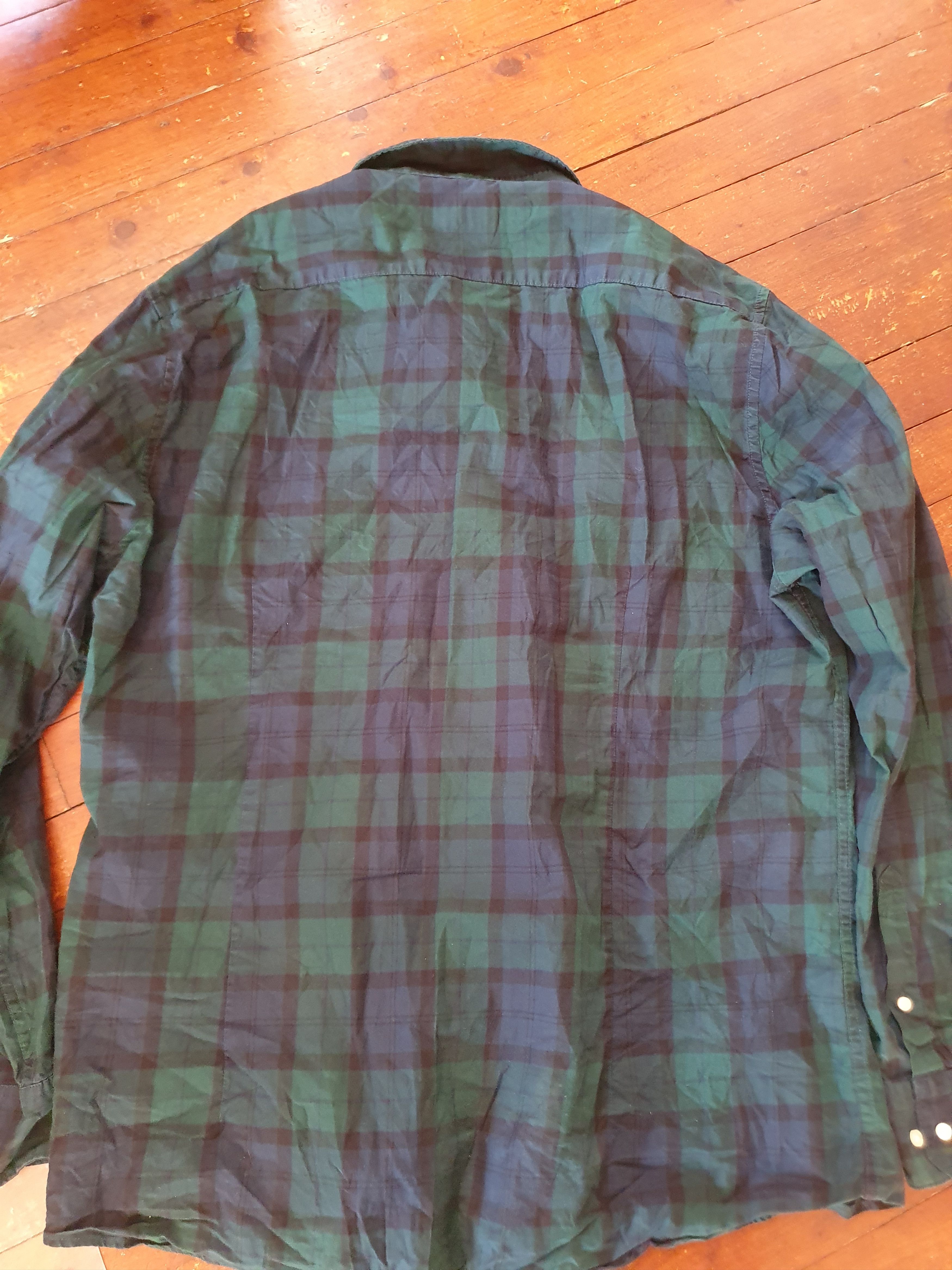 Barbour Barbour Tailored Fit Flannel shirt Plaid Blue Green sz XL Size US XL / EU 56 / 4 - 12 Thumbnail