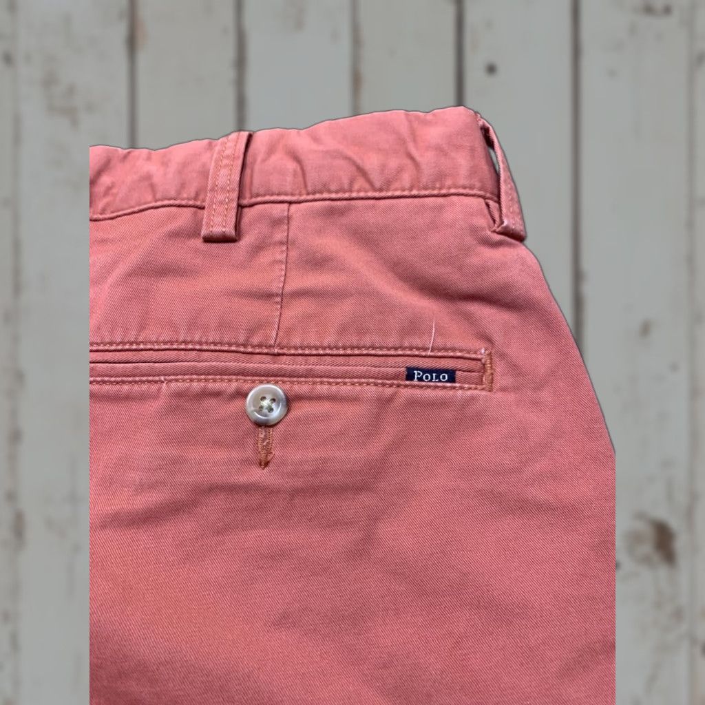Polo Ralph Lauren VINTAGE Polo Ralph Lauren Men’s Chino Pants Casual Straight Fit 35x32 Red Cotton Fall Spring Summer Winter Size US S / EU 44-46 / 1 - 1 Thumbnail