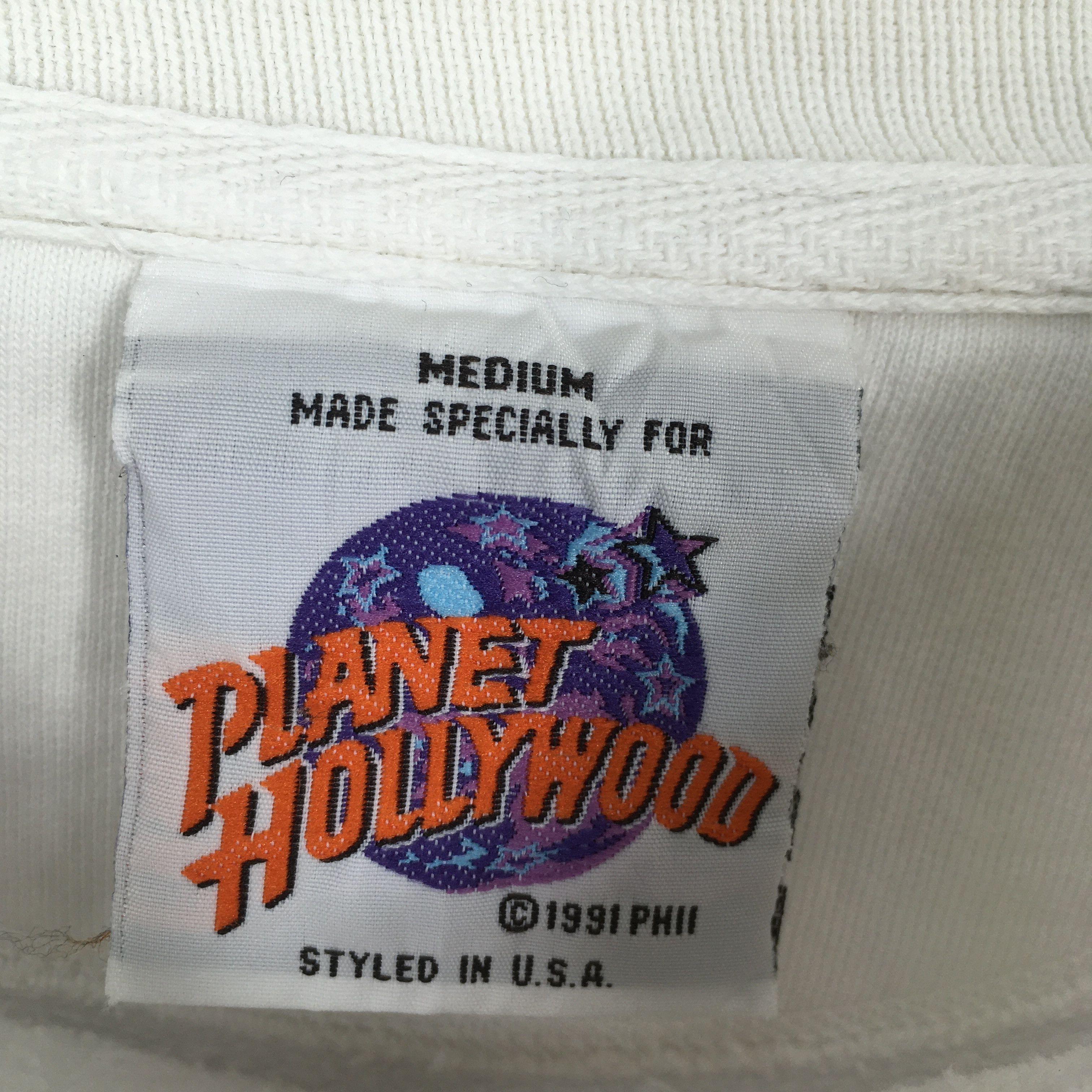 Hard Rock Cafe × Planet Hollywood × Vintage Vintage 90's Planet Hollywood Amsterdam Sweatshirt Medium Size US M / EU 48-50 / 2 - 5 Thumbnail