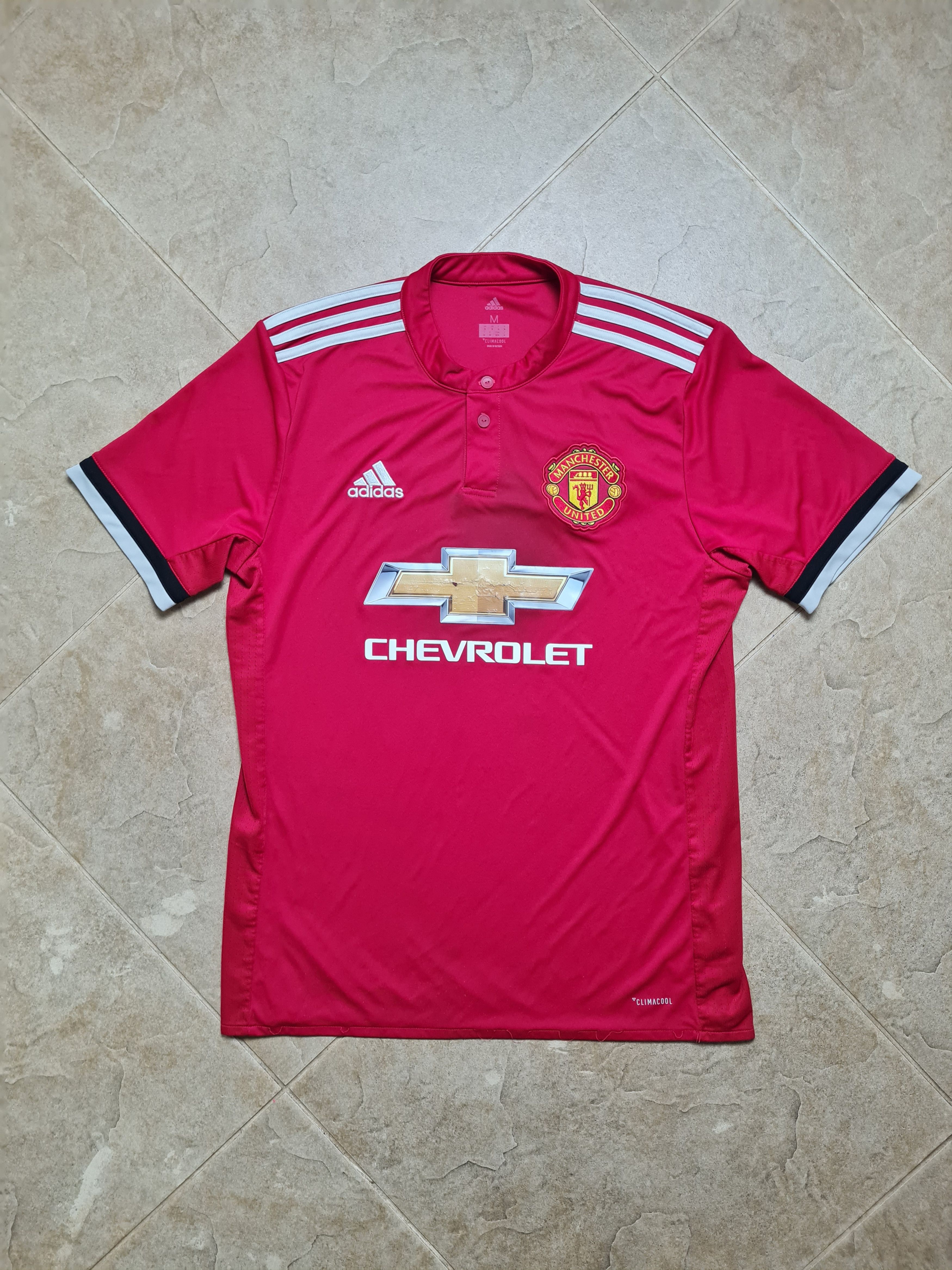 Adidas Manchester United Home Jersey 2017 18 Adidas Chevrolet Red Size US M / EU 48-50 / 2 - 1 Thumbnail