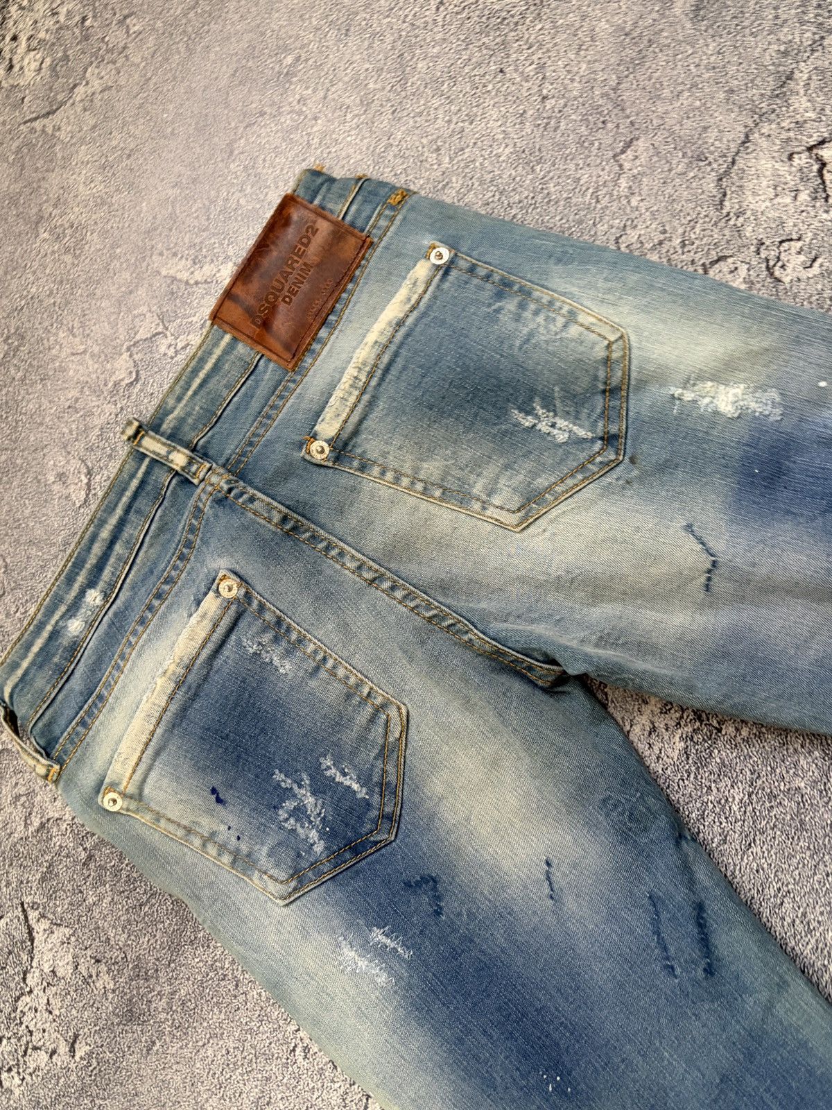 Dsquared2 Dsquared2 Women's Slim Distressed Jeans Blue 36 IT / 0 US Size 25" / US 0 / IT 36 - 5 Thumbnail