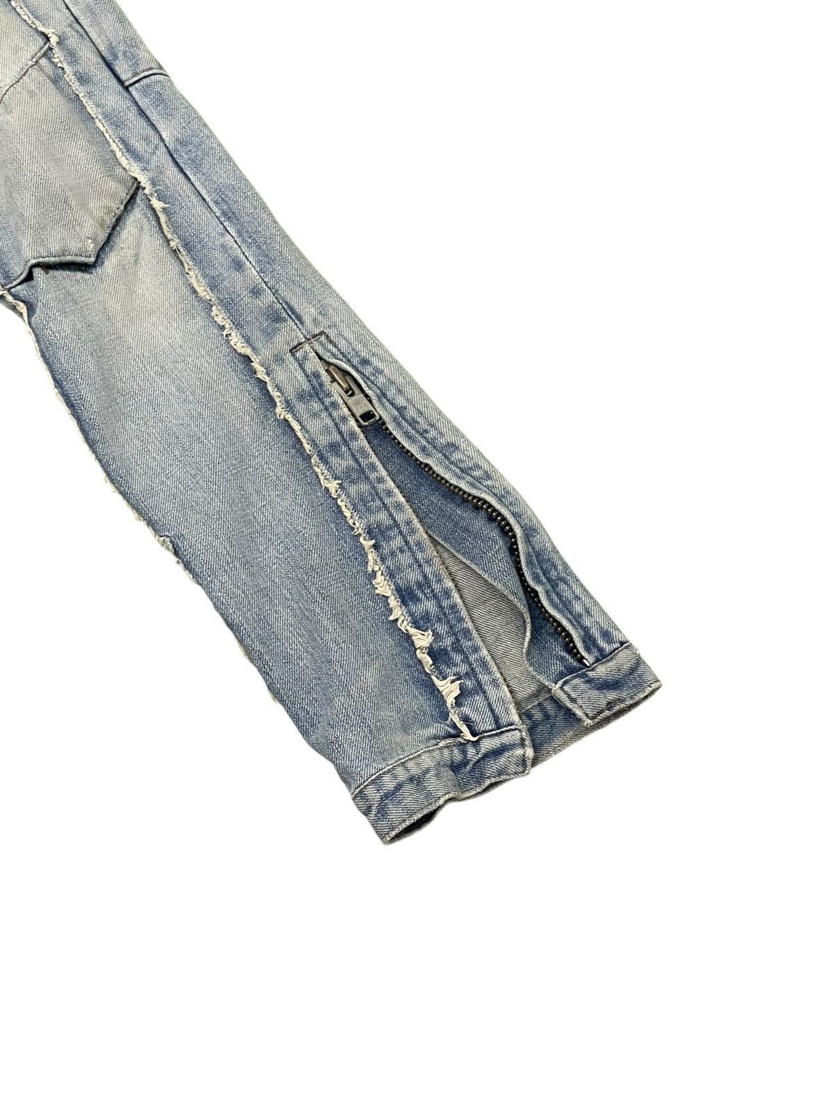 Japanese Brand Crop Jeans Rna Japan Faded Distress Low Rise Slim 8🟦8 Size US 28 / EU 44 - 4 Thumbnail