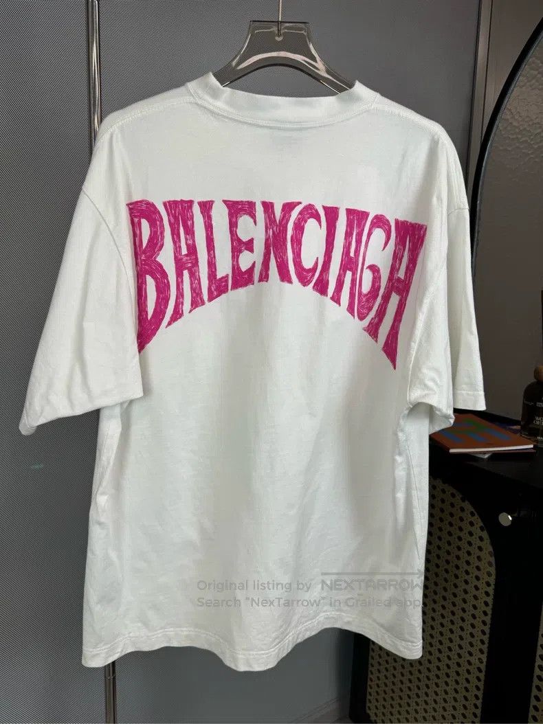 Balenciaga Balenciaga White Eiffel Tower short-sleeve T-shirt, size L Size US L / EU 52-54 / 3 - 2 Thumbnail