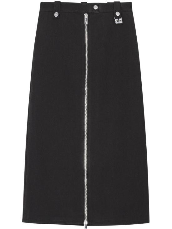 Ganni GANNI Women Mid Skirts W0240 099 Black Size 27" / US 4 / IT 40 - 1 Thumbnail