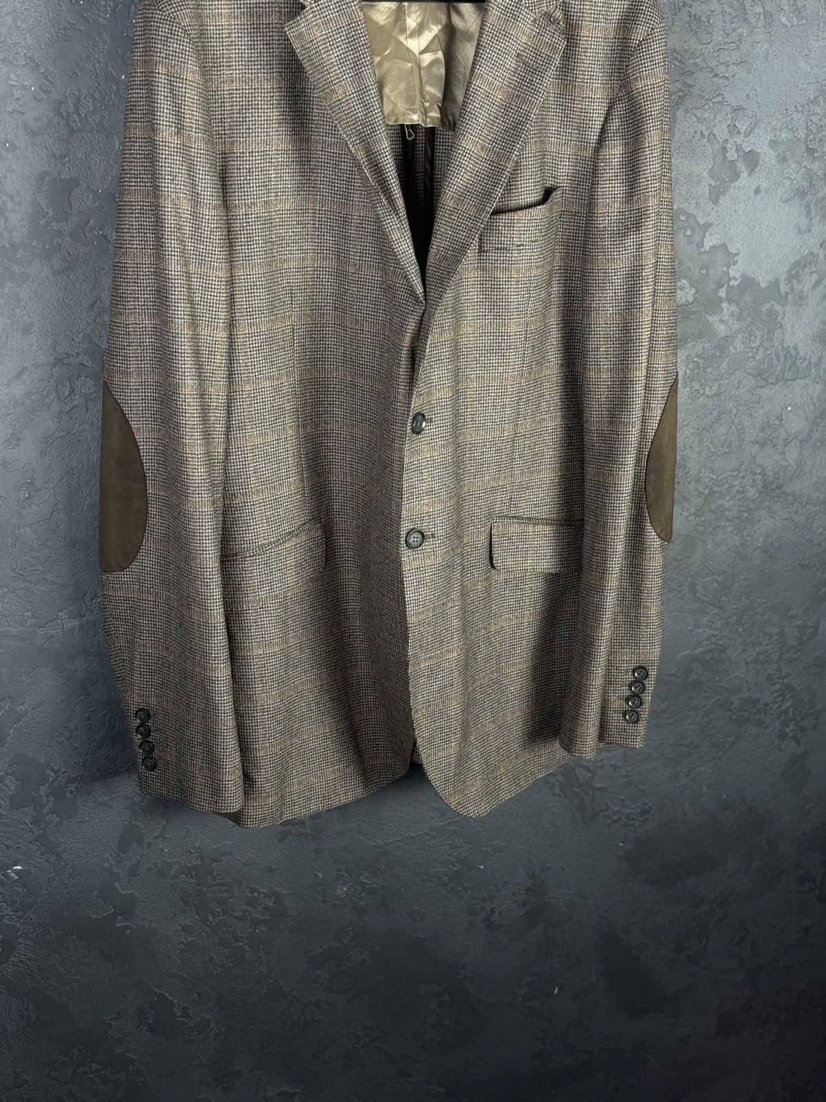Hackett Men's Hackett London Loro Piana Wool Check Blazer Jacket Size US XL / EU 56 / 4 - 5 Thumbnail
