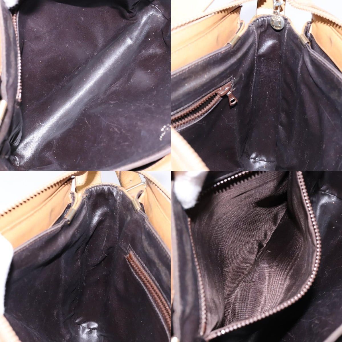 Celine CELINE Macadam Canvas Shoulder Bag Beige Gold Size ONE SIZE - 12 Thumbnail