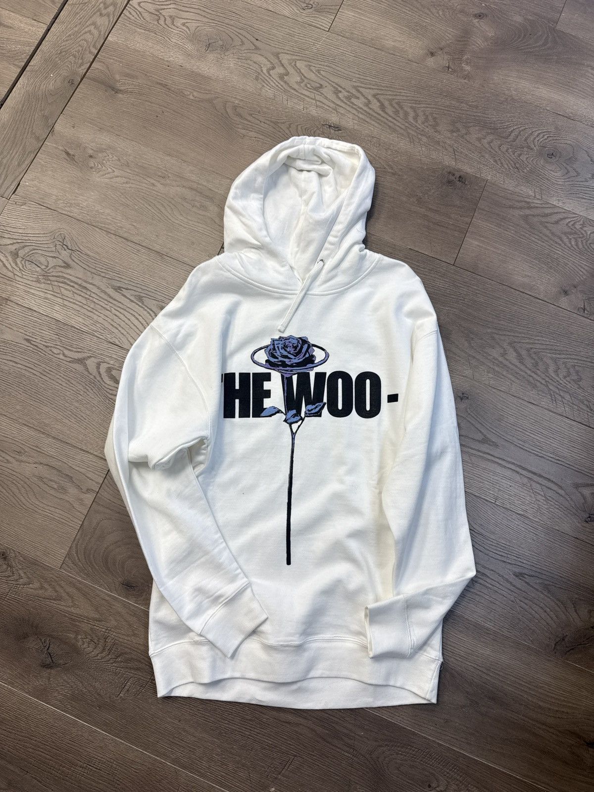 Vlone Vlone pop smoke the woo hooded sweatshirt large white Size US L / EU 52-54 / 3 - 1 Thumbnail