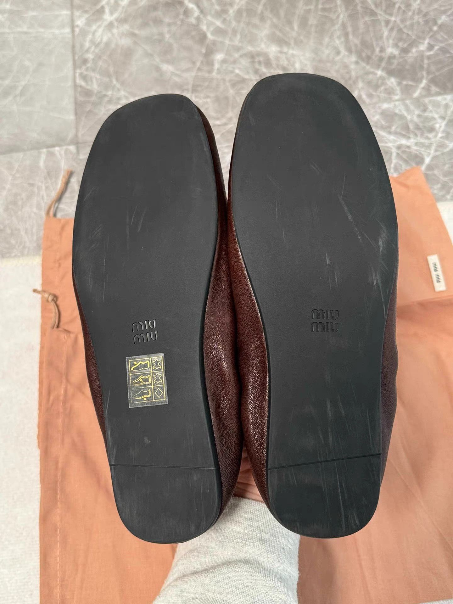 Miu Miu Miu Miu Ruched Thin-Sole Loafers K6 Size US 5 / IT 35 - 6 Thumbnail