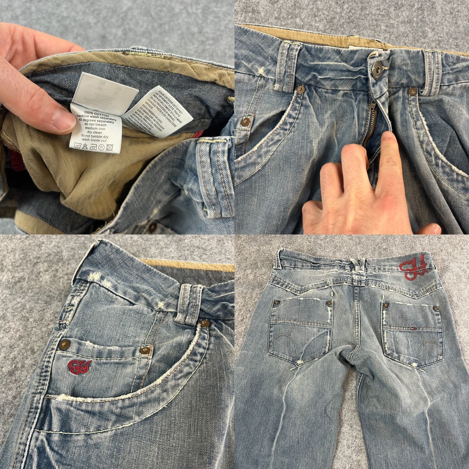 Tommy Hilfiger Tommy Hilfiger Womens Jeans Straight 29 32 Mid Blue Relaxed Baggy Megan Denim Pants Jeans Size 29" - 8 Thumbnail