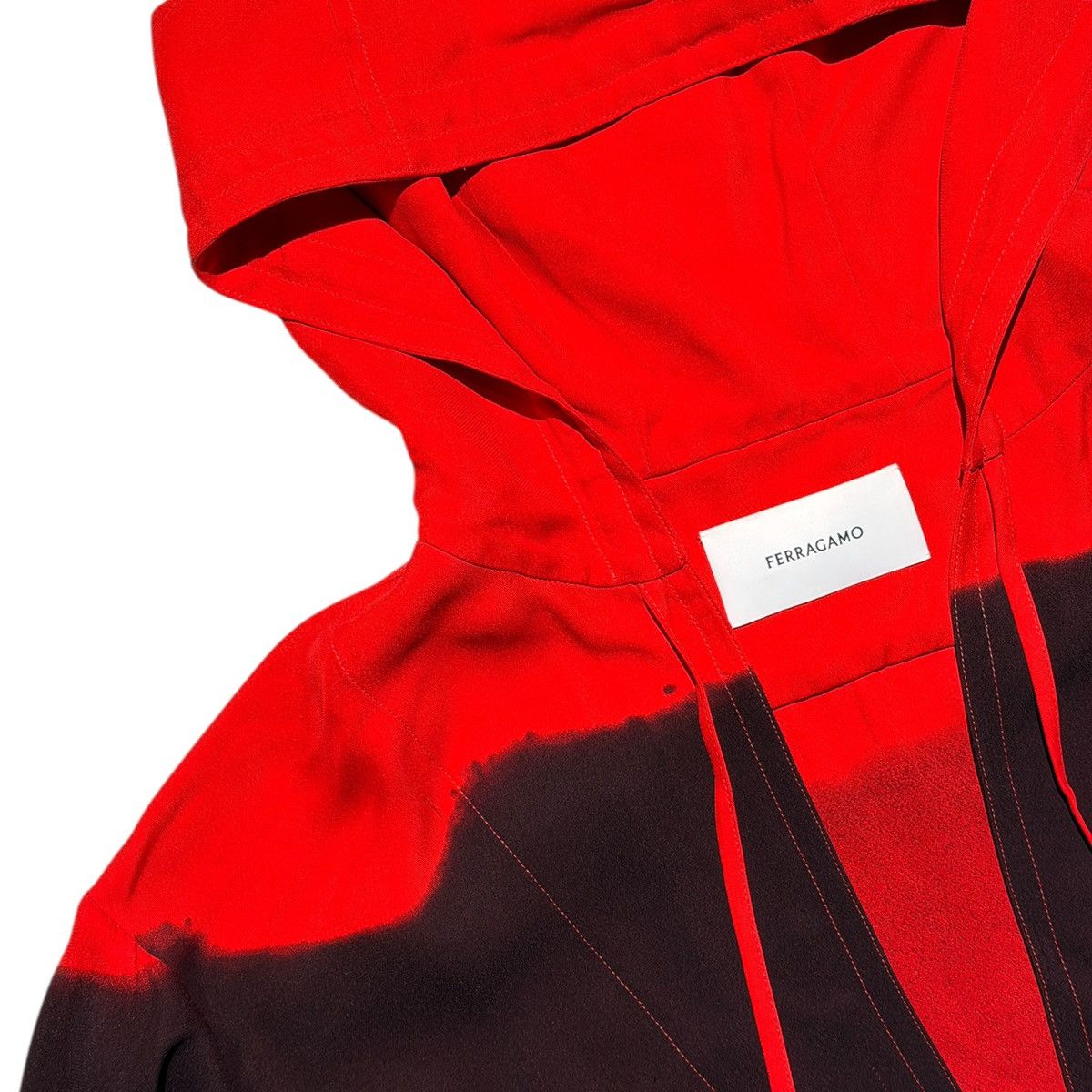 Salvatore Ferragamo Gradient effect v neck hoodie Size US L / EU 52-54 / 3 - 2 Thumbnail