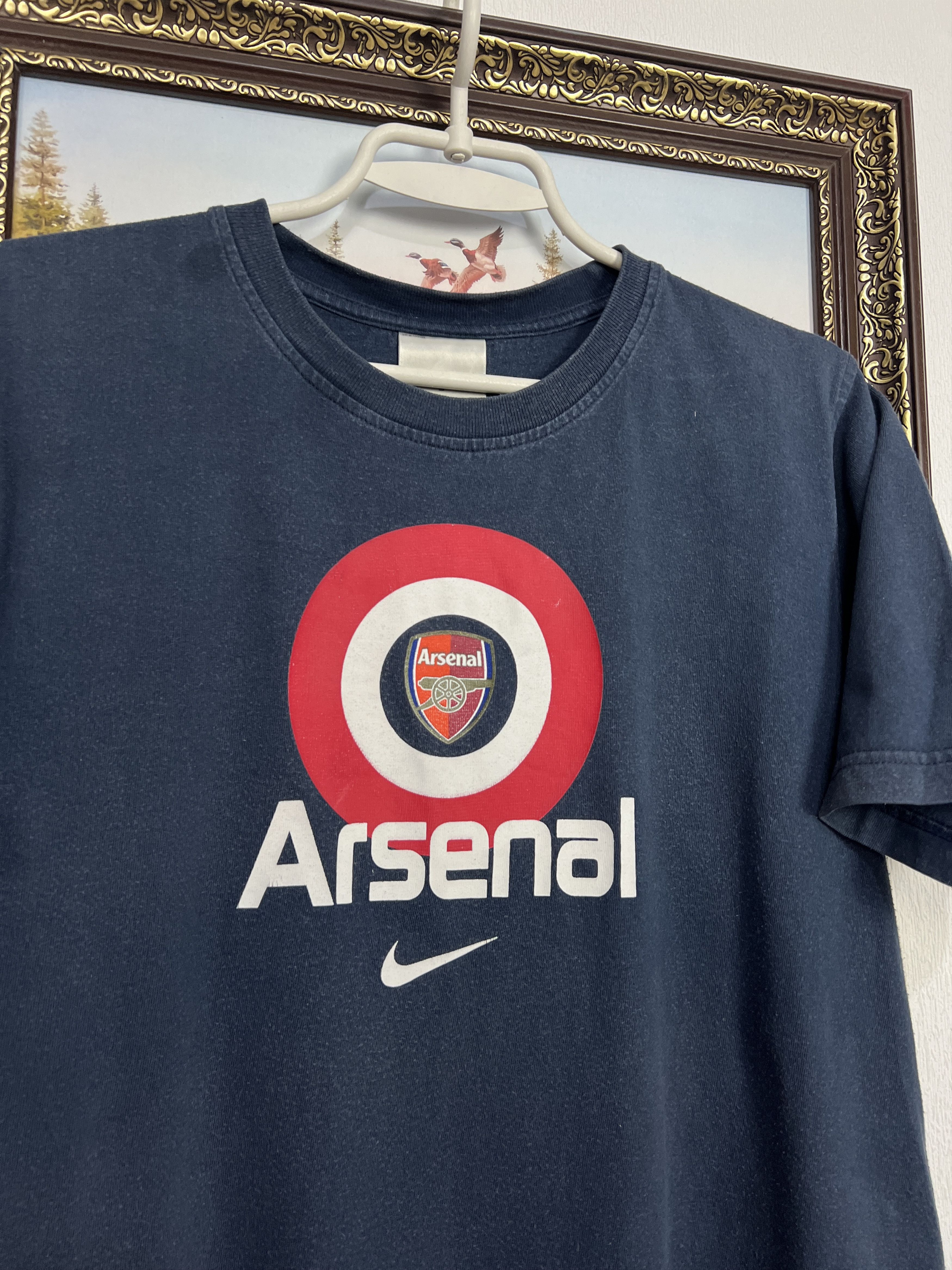 Nike Arsenal Football Train Shirt Soccer Big Logo Jersey Trikot Size US S / EU 44-46 / 1 - 3 Thumbnail