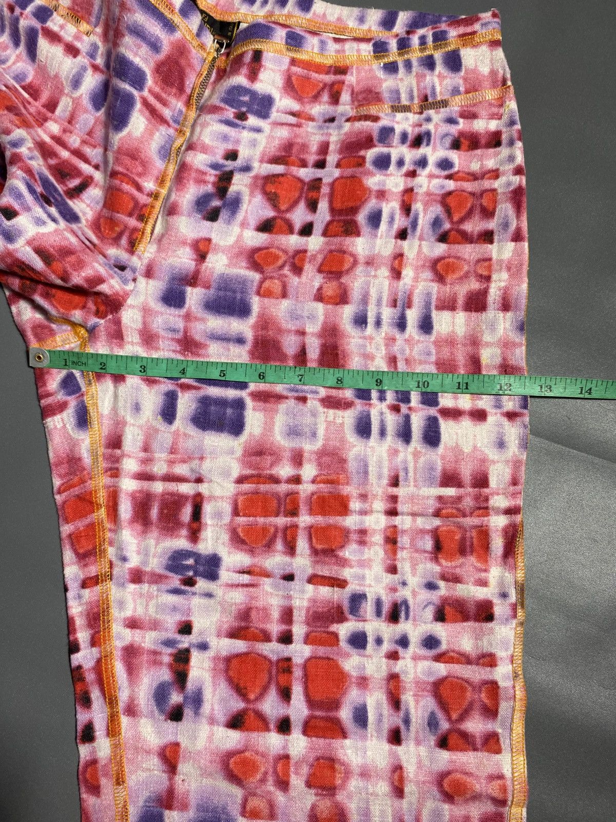 Fendi Vintage FENDI Multi Colour linen Pants Size 32" / US 10 / IT 46 - 16 Thumbnail