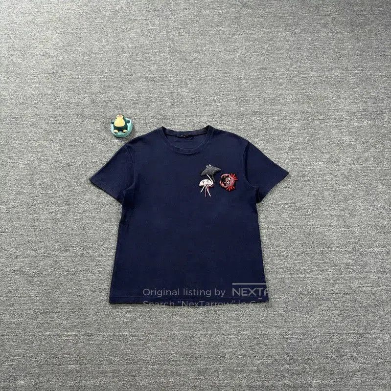 Louis Vuitton Louis Vuitton Navy Cotton Men's T-Shirt . Size US M / EU 48-50 / 2 - 1 Thumbnail