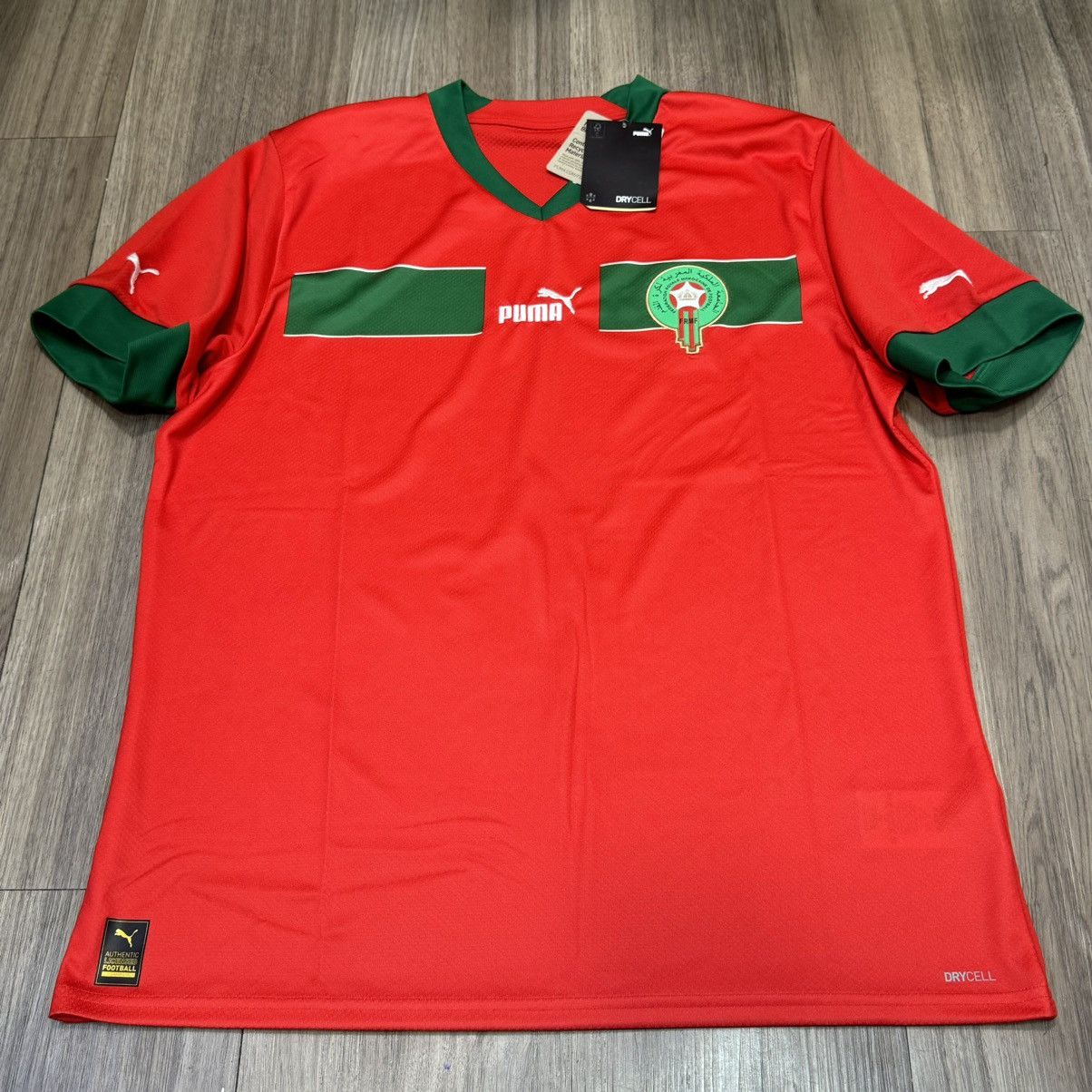 Puma Morocco world cup 2022 home shirt (bnwt) Size US L / EU 52-54 / 3 - 1 Thumbnail