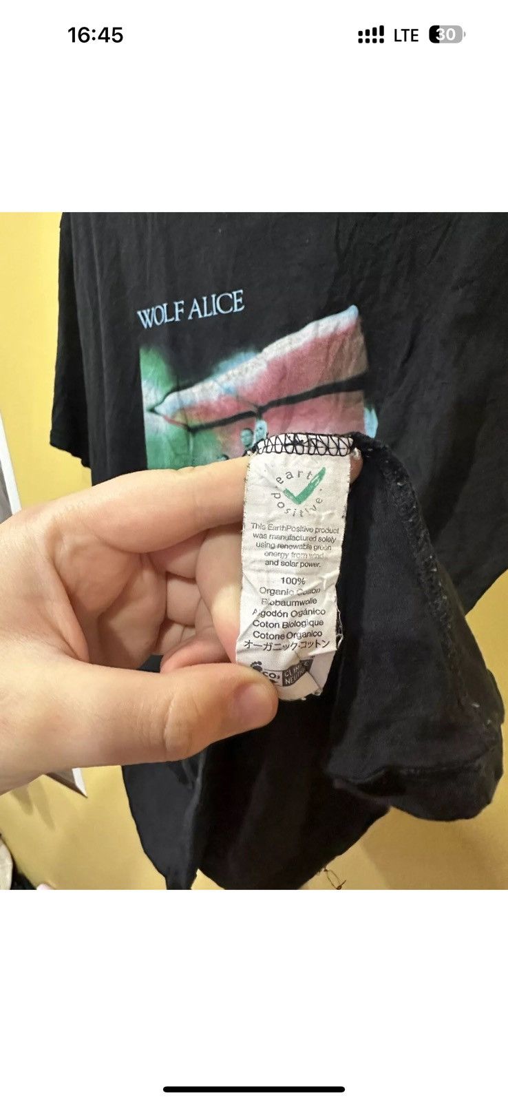 Other Wolf Alice Shirt Mens Black 2022 Tour Concert Band Weekend Size US L / EU 52-54 / 3 - 4 Thumbnail