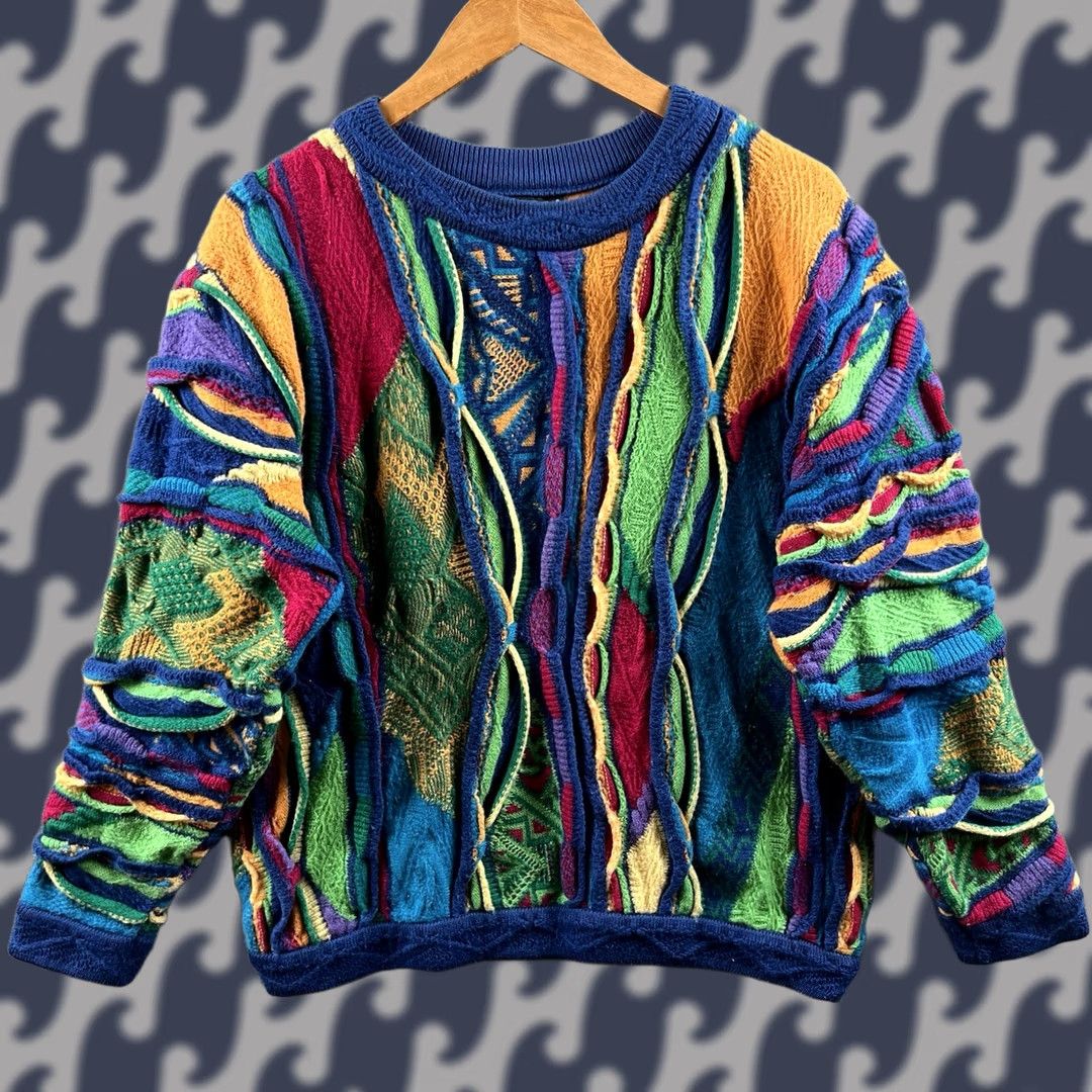 Coogi VINTAGE Coogi Sweater Mens Large 3D Knit Australia Notorious