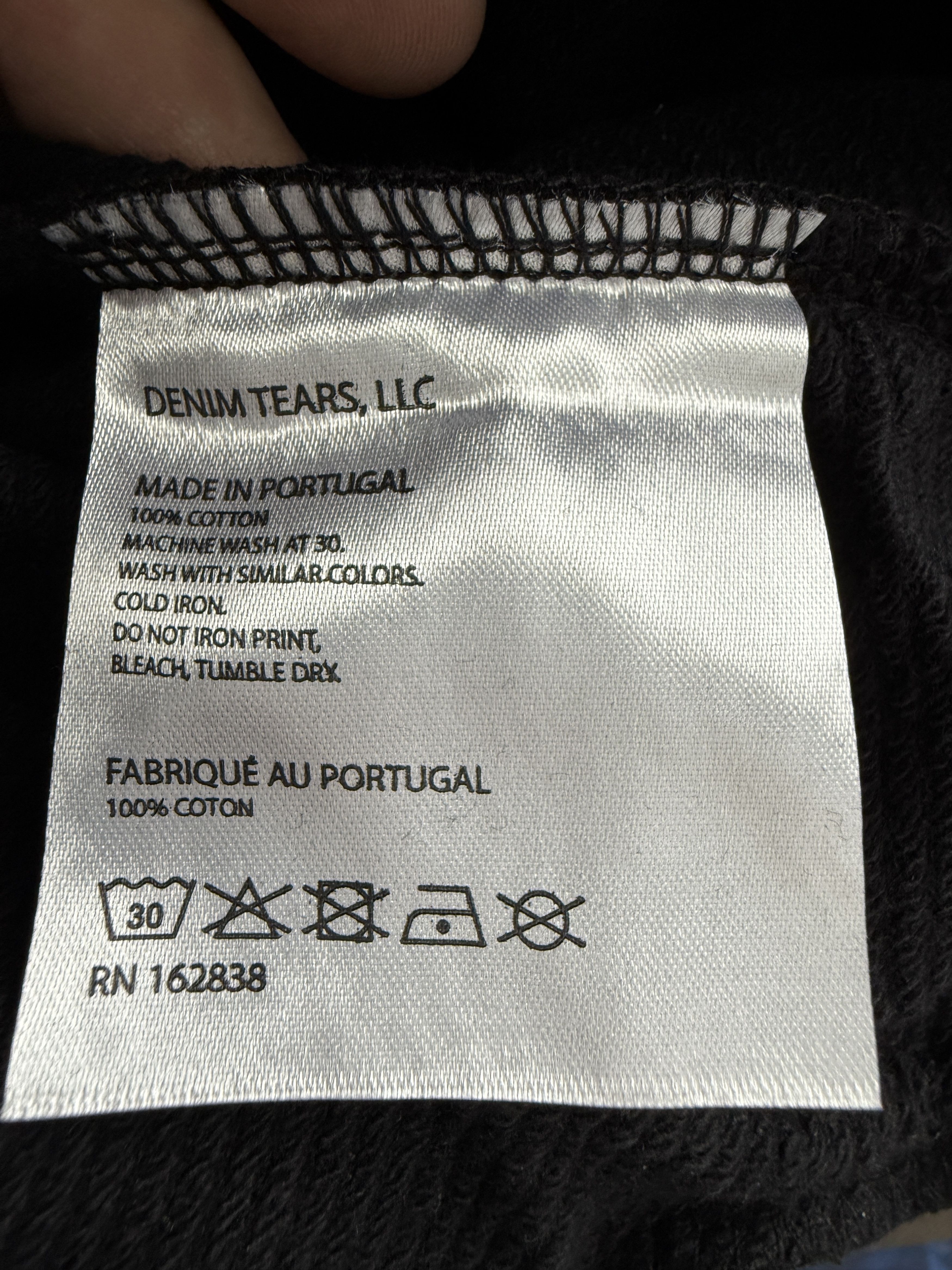 DENIM TEARS Denim Tears Monochrome Black Hoodie Size XL Size US XL / EU 56 / 4 - 3 Thumbnail