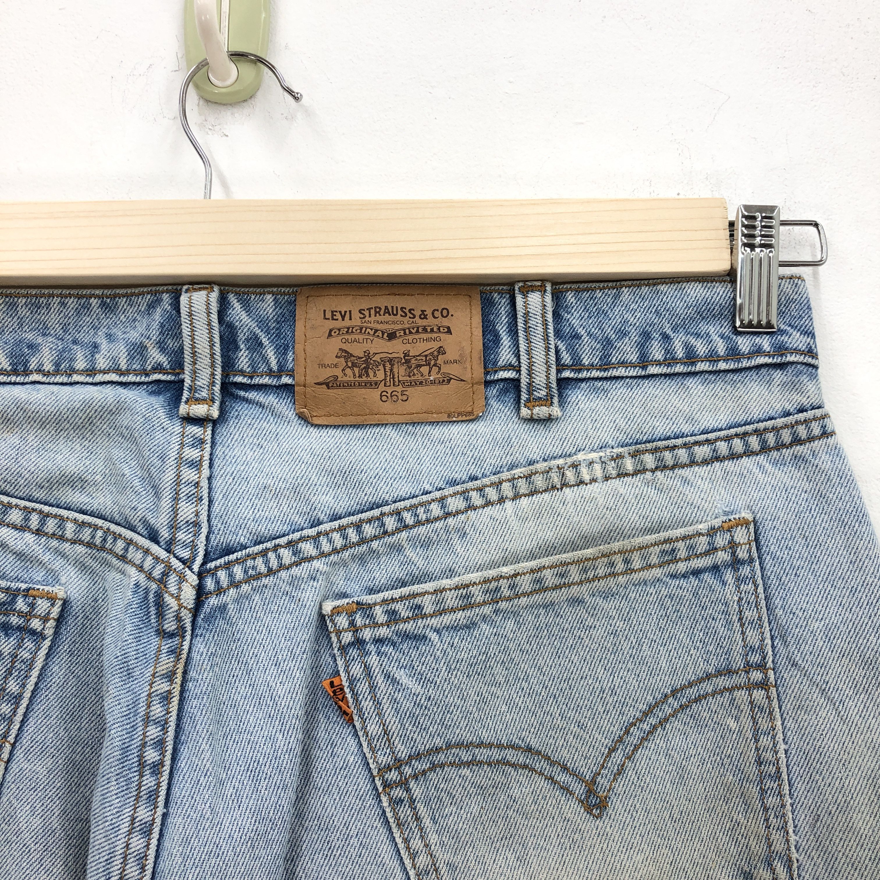 Levi's Vintage Levis Light Wash Jeans Orange Tab Levi's 665 Denim Size US 34 / EU 50 - 5 Thumbnail