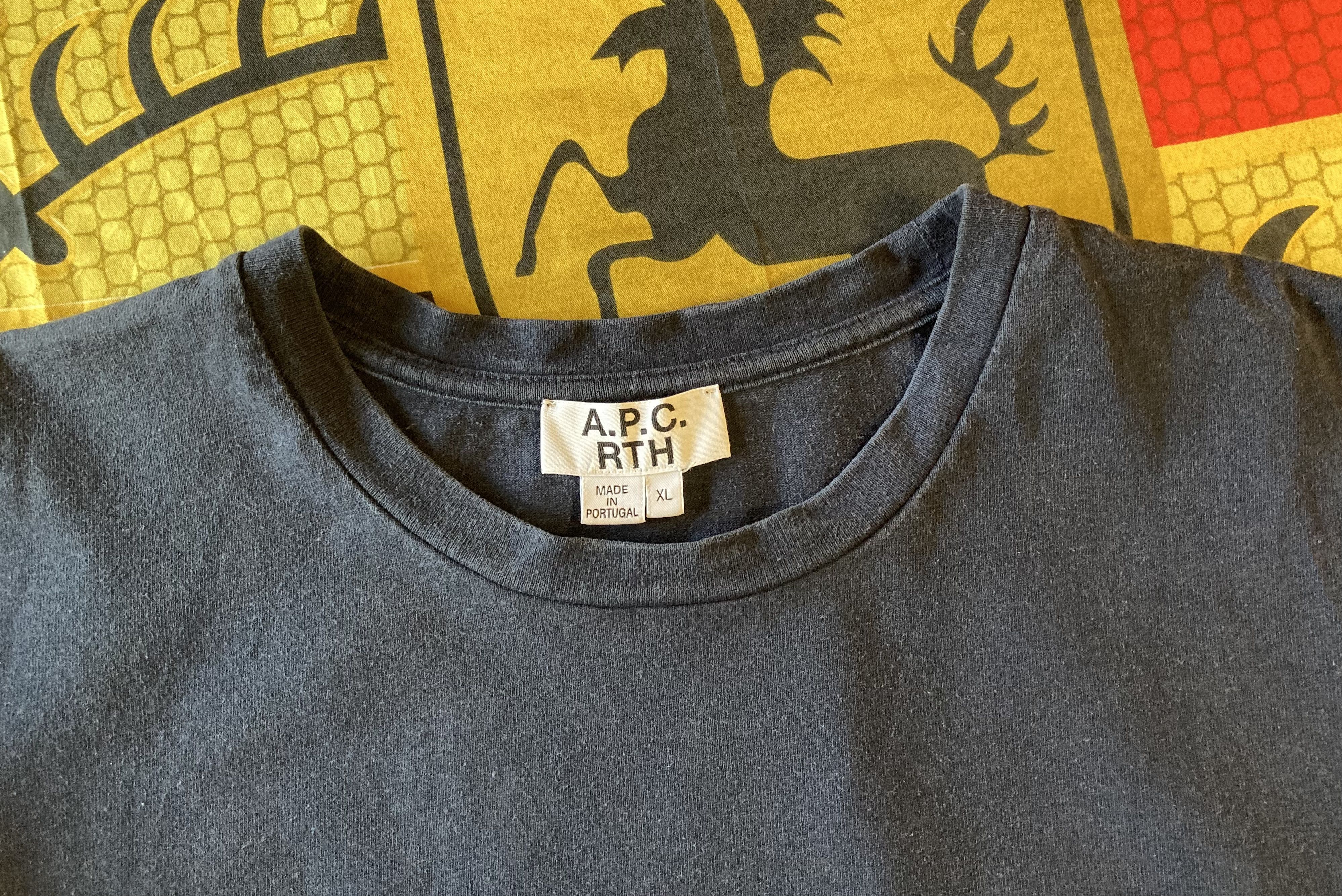 A.P.C. A.P.C. x RTH Peace Logo Sign Blue T Shirt Size US L / EU 52-54 / 3 - 3 Thumbnail