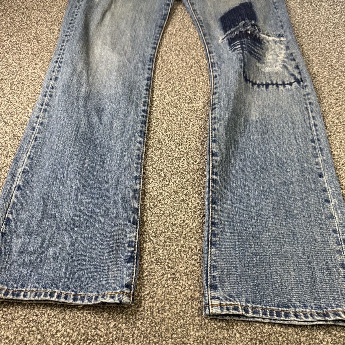 Undercover × Uniqlo 🔥🇯🇵 Vintage 90s Uniqlo Distressed Aging Wash Denim Size 32" / US 10 / IT 46 - 6 Thumbnail