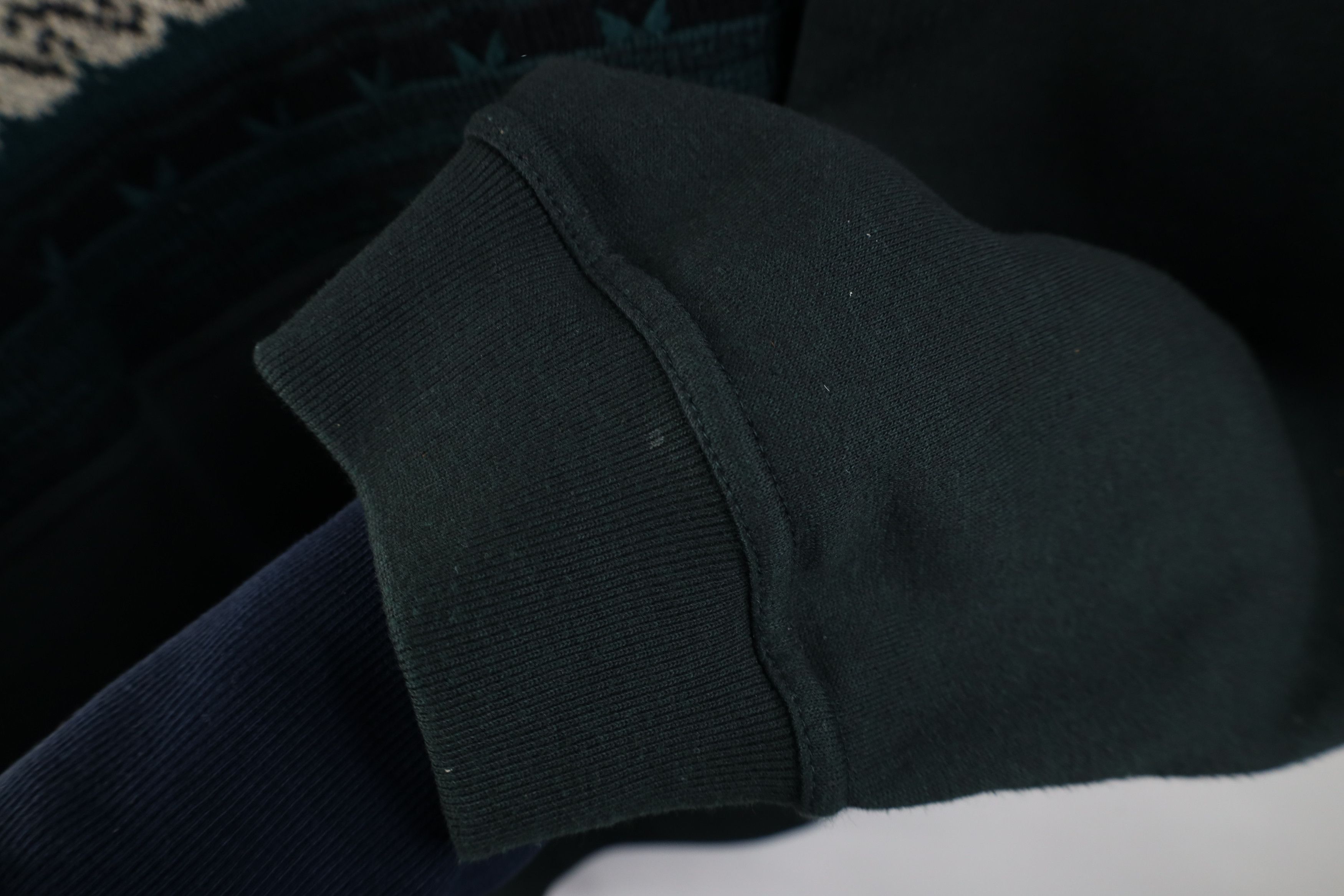 Vintage Vintage 90s Streetwear Collared Pullover Sweatshirt Green Size US XL / EU 56 / 4 - 8 Thumbnail