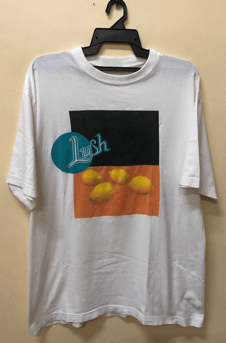 Gildan Vintage 90s Lush Split Shoegaze Band T-Shirt | Grailed