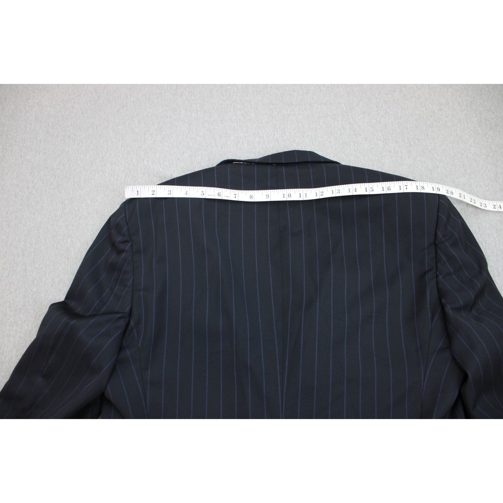 Brooks Brothers Brooks Brothers Suit Blazer Mens 40R Navy Blue Striped Wool Size 40R - 12 Thumbnail
