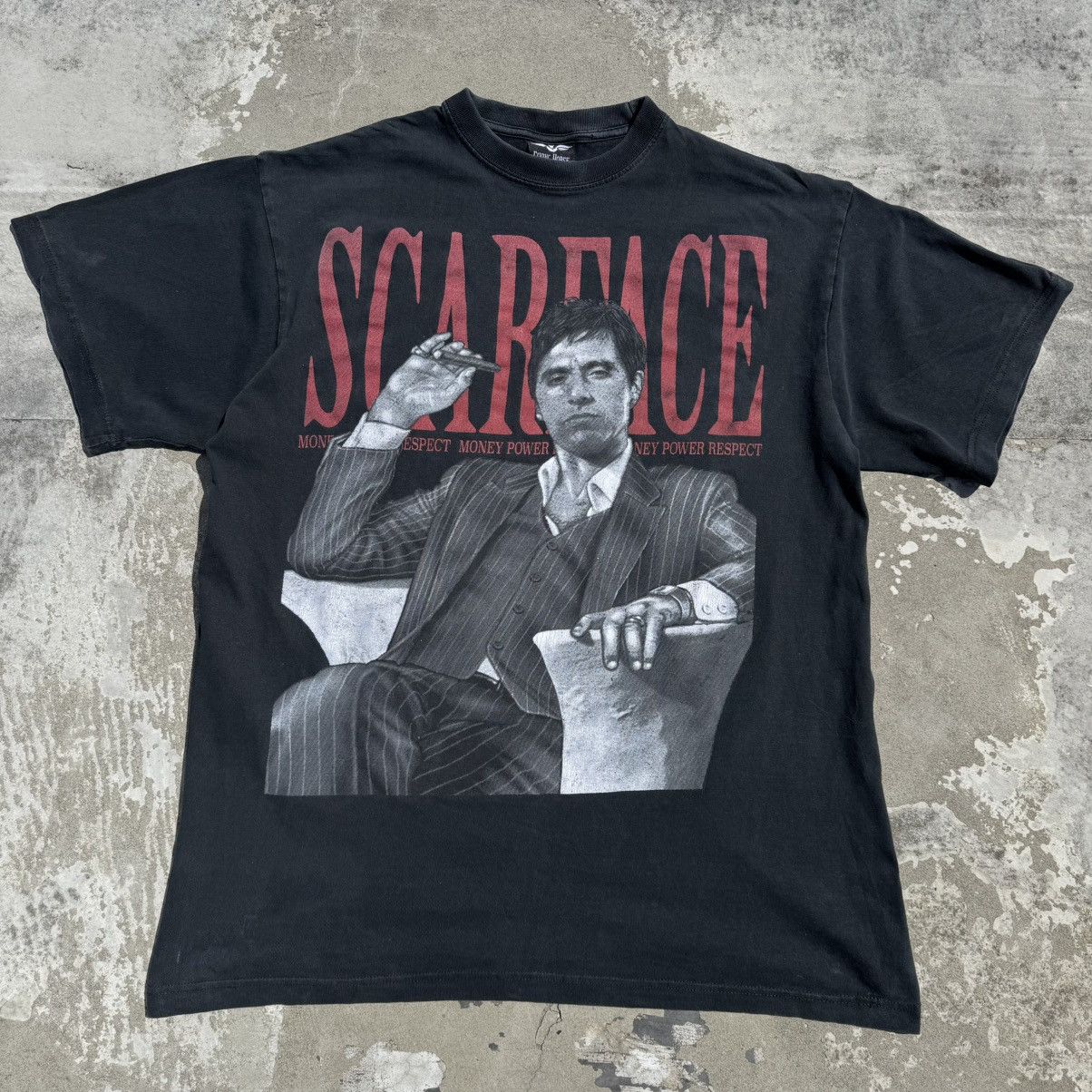 Japanese Brand × Vintage Vintage Scarface movie washed faded tshirt AOP 90s Al Pacino Size US XL / EU 56 / 4 - 1 Thumbnail