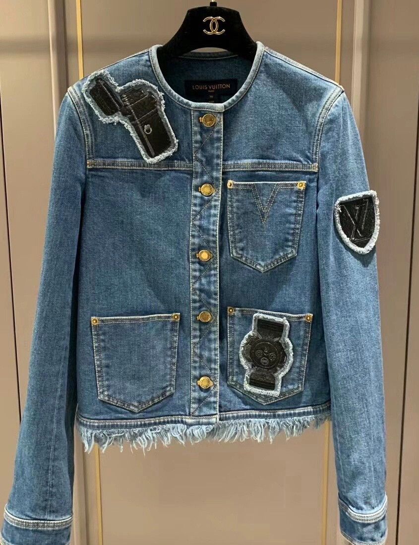 Louis Vuitton LV Patched Denim Jacket Size XS / US 0-2 / IT 36-38 - 1 Thumbnail